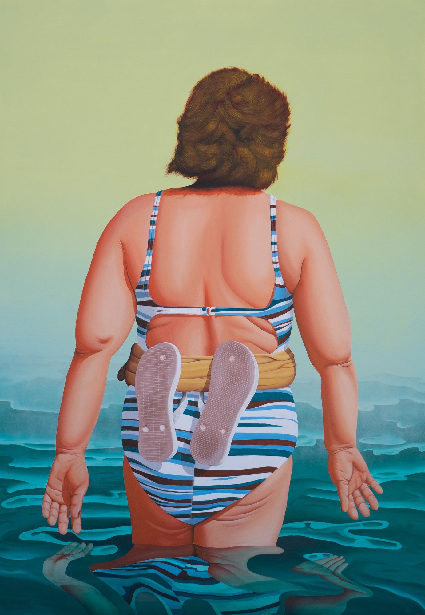 Lady with Flip Flops
