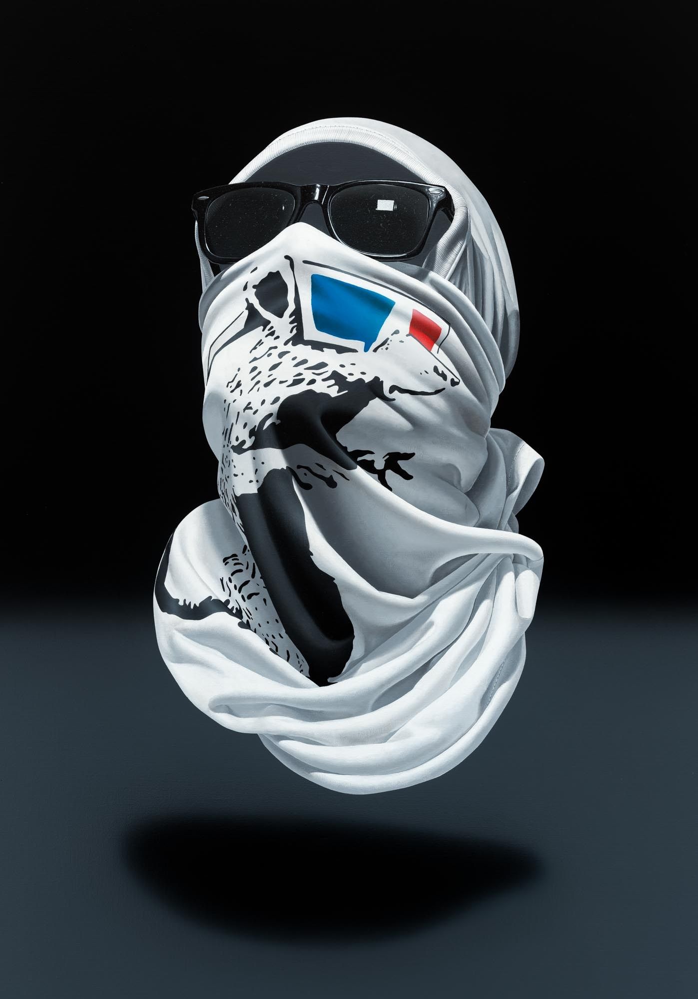 Shirt Mask x 3D Glass Rat