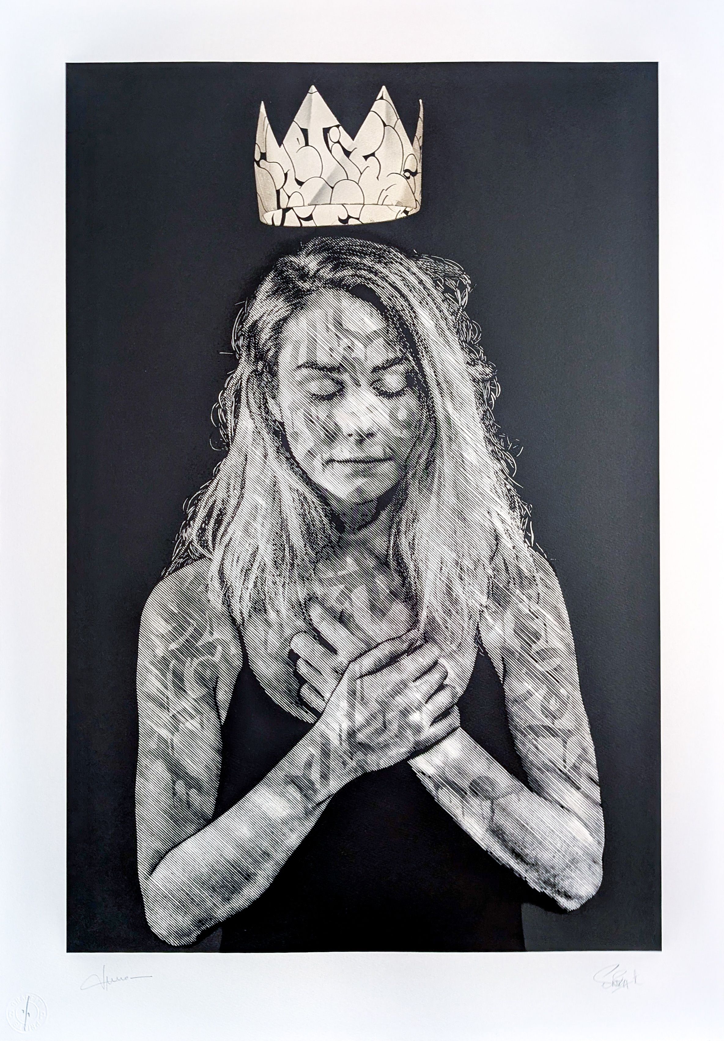 Everything Connected - Black BG - Silver Leaf