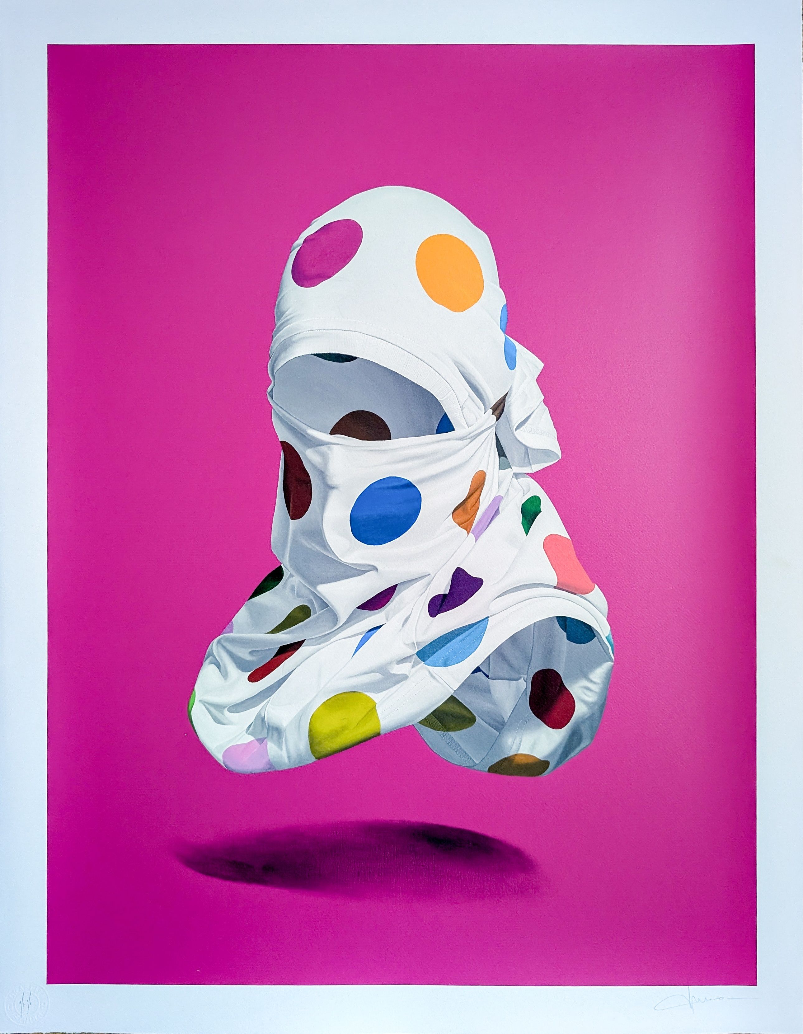Shirt Mask V - AP - Magenta BG