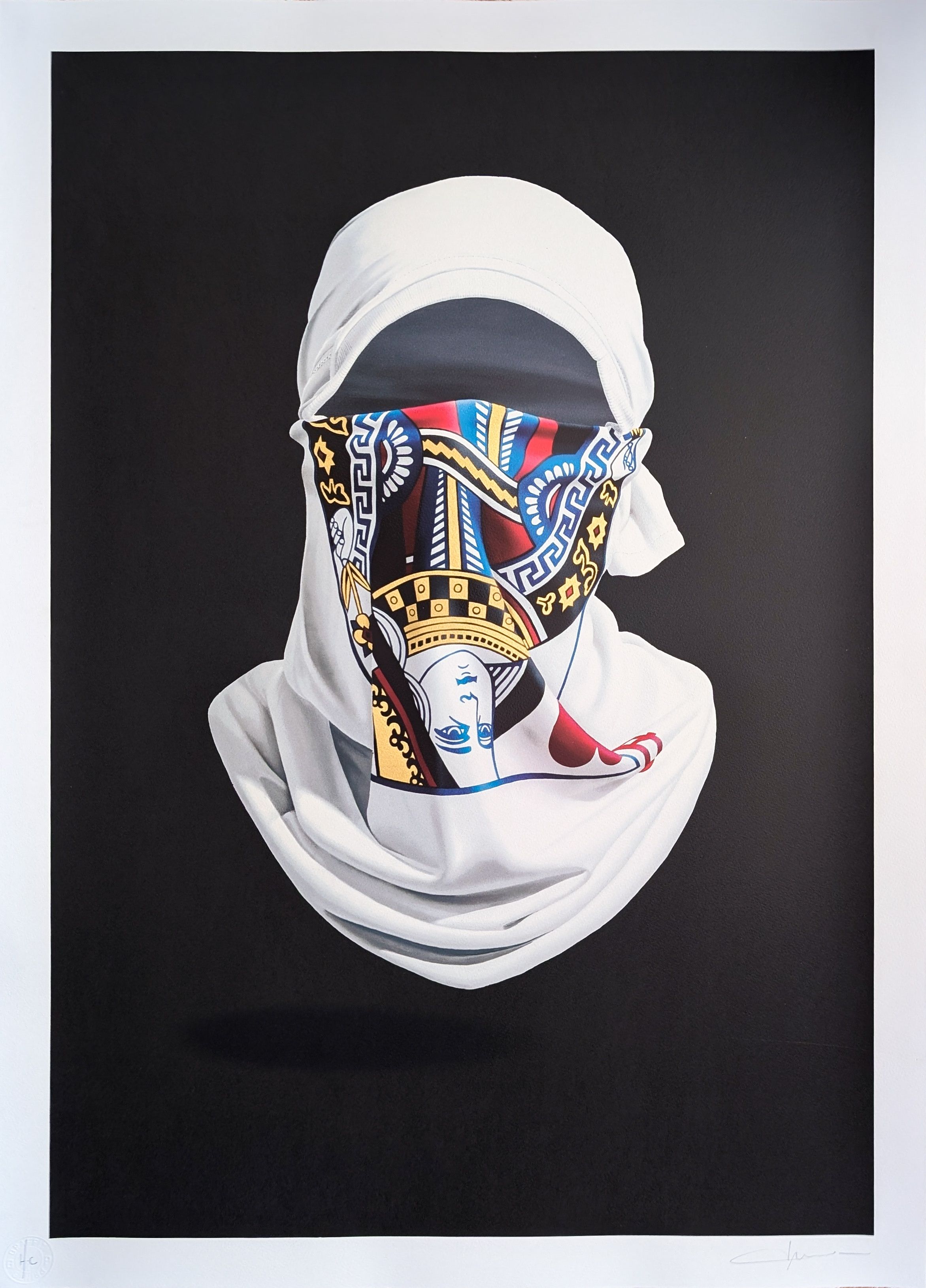 Shirt Mask x Queen of Hearts - AP - Black BG