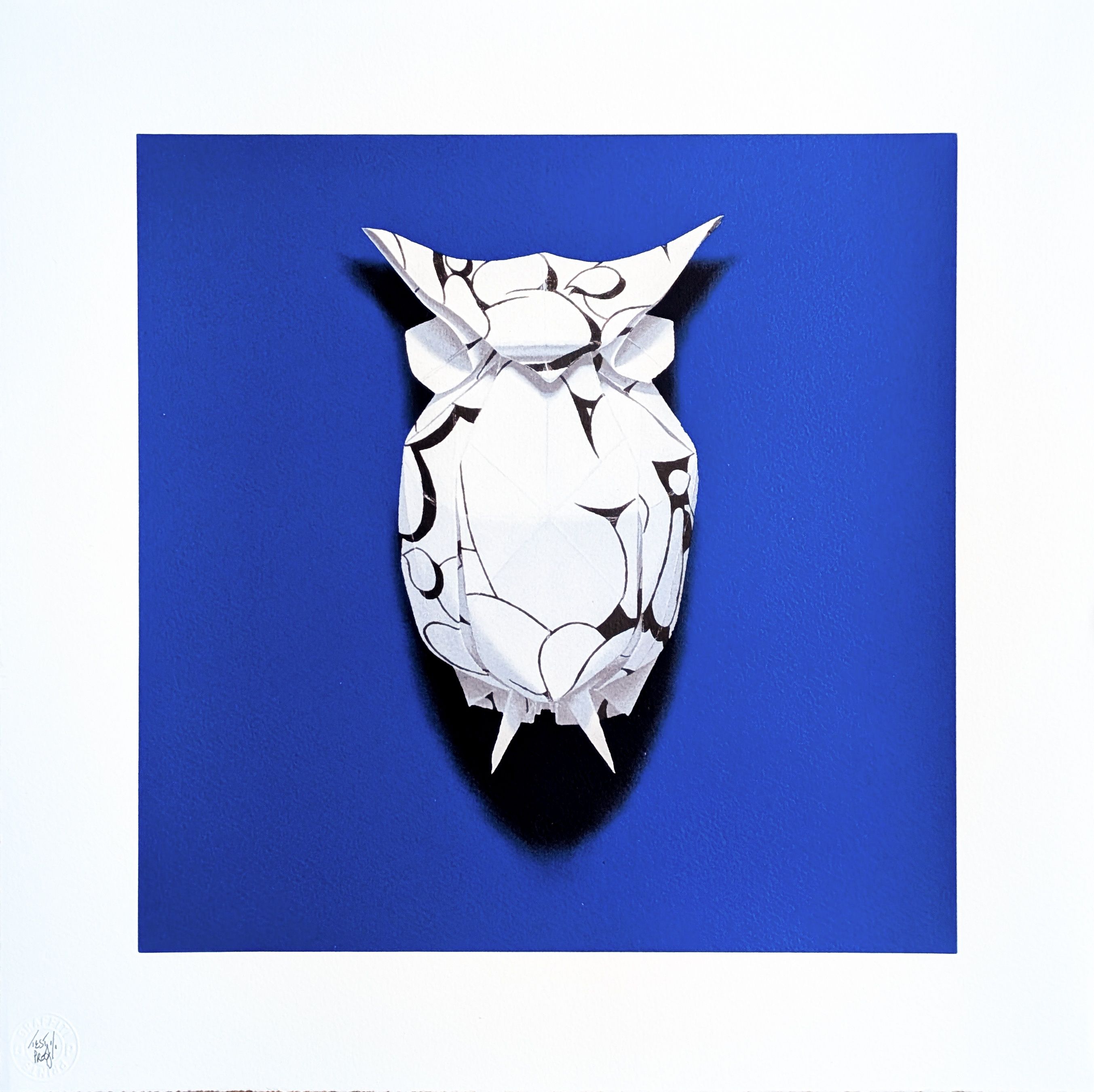 Paper Owl I - Blue BG Main