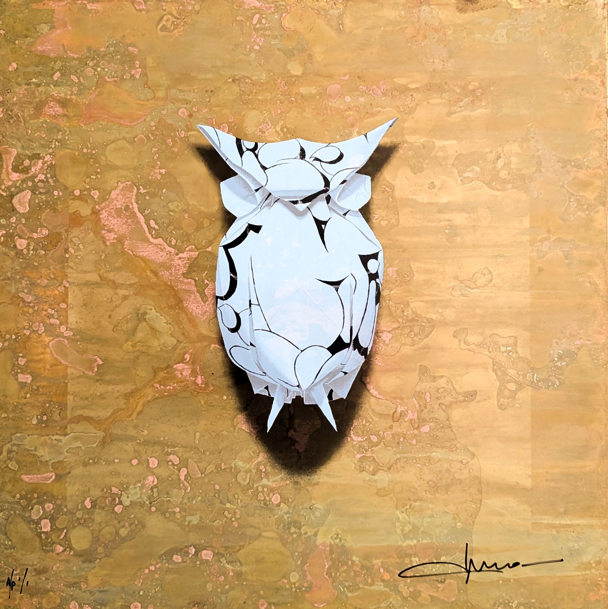 Paper Owl I - Brass