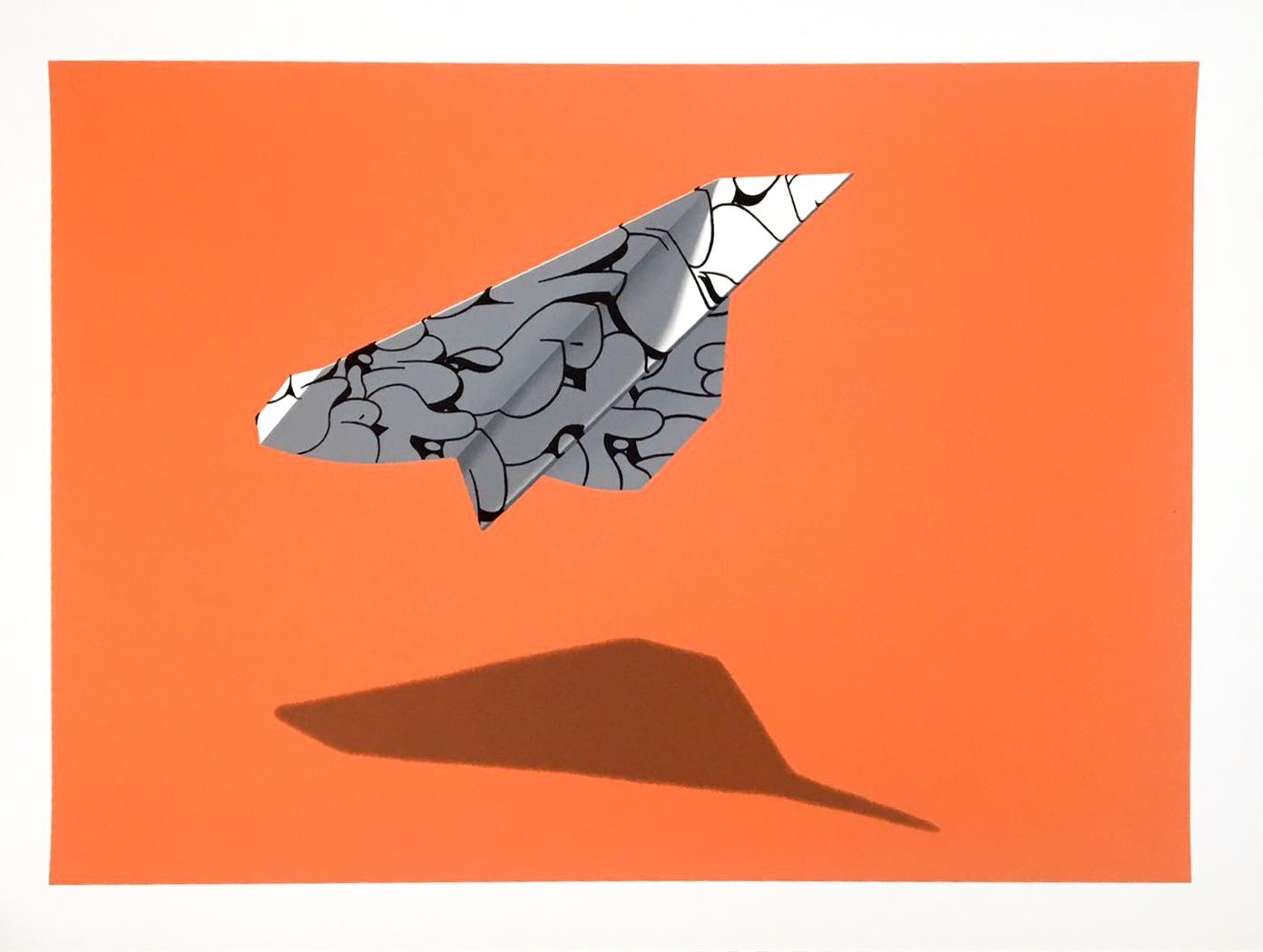 Paper Plane V - ORANGE BG