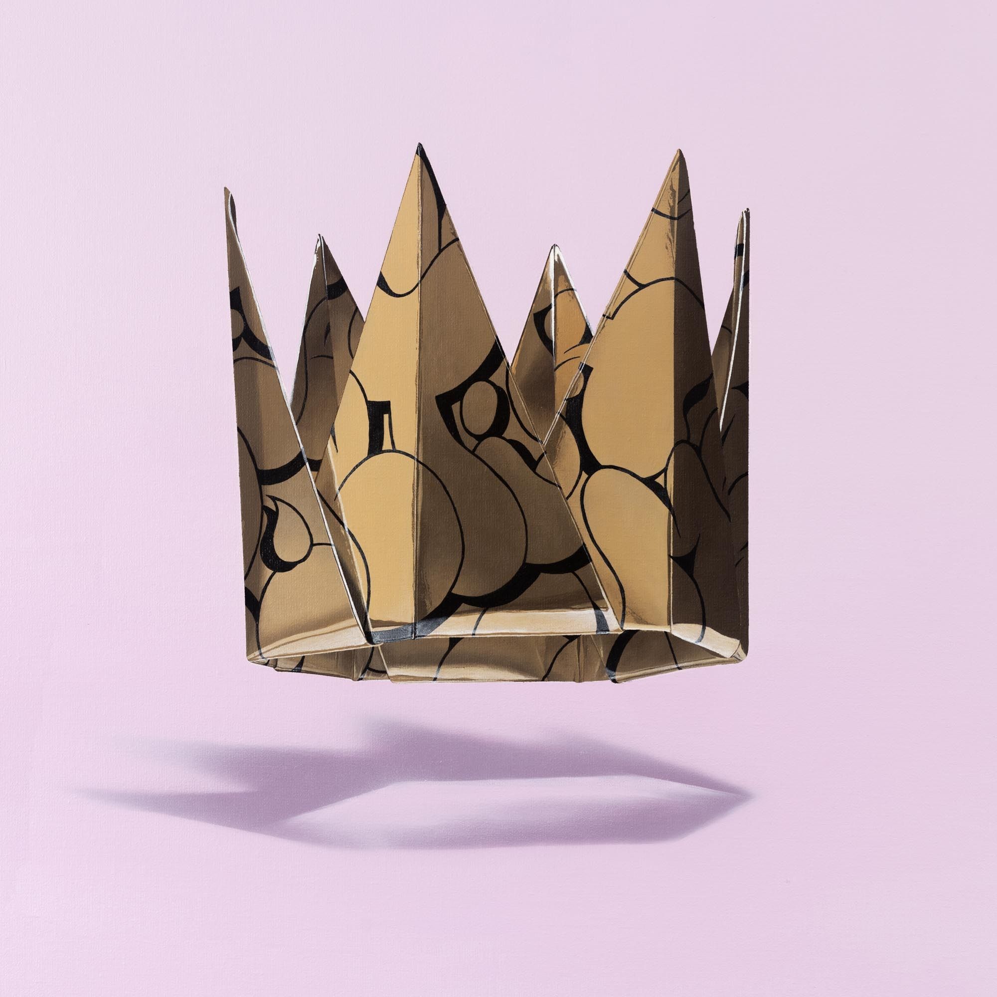 Golden Paper Crown IV
