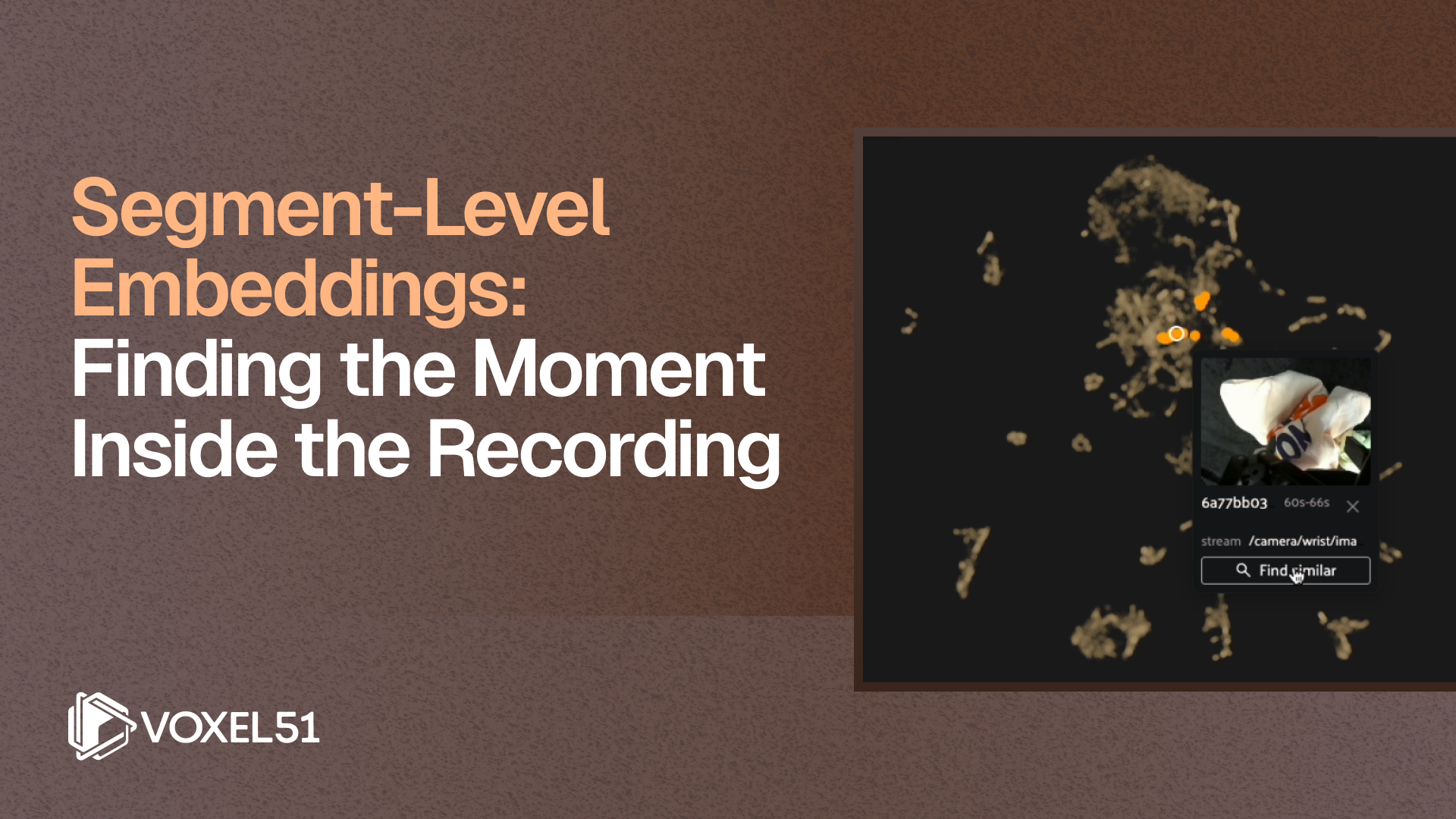 Segment-Level Embeddings: Finding the Moment Inside the Recording