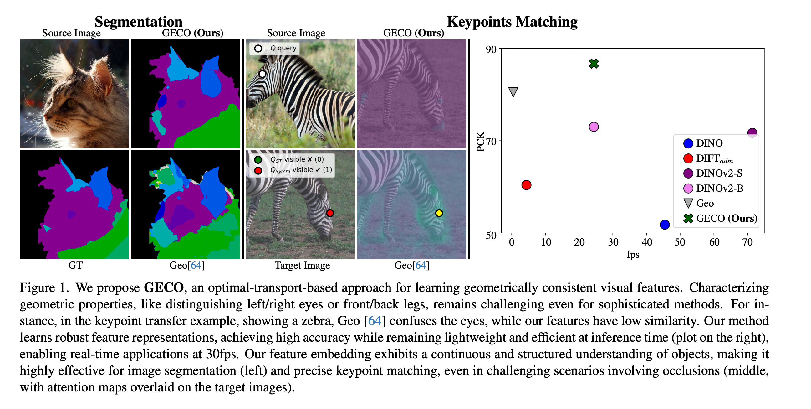 Visualization of GECO’s computer vision model analyzing geometric features and distinguishing left–right symmetric parts.