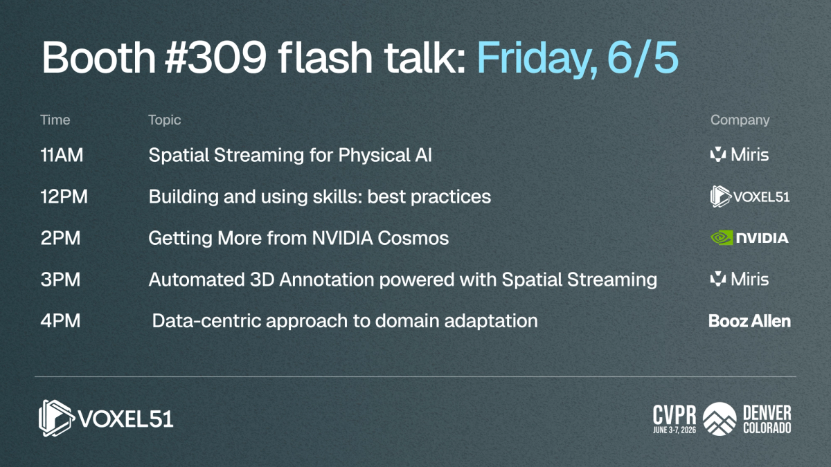 Booth #309 flash talk: Friday, 6/5