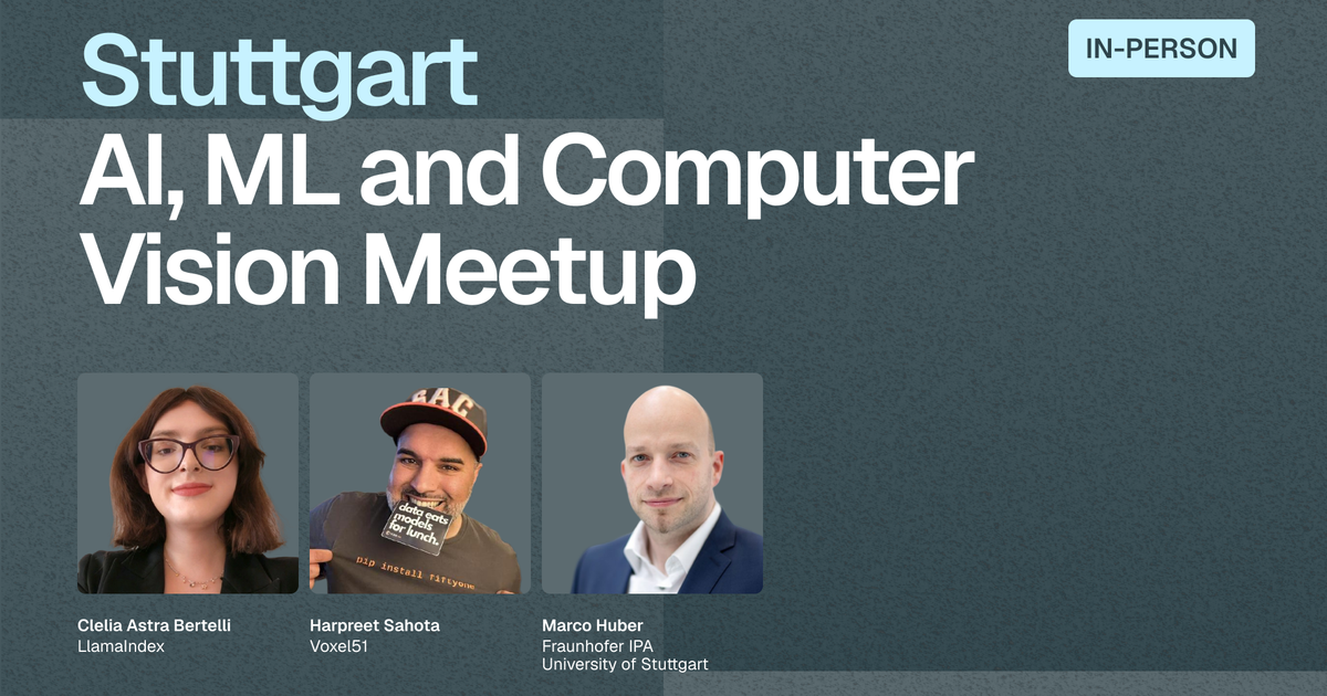 Event artwork for Stuttgart AI, ML and Computer Vision Meetup - April 21, 2026
