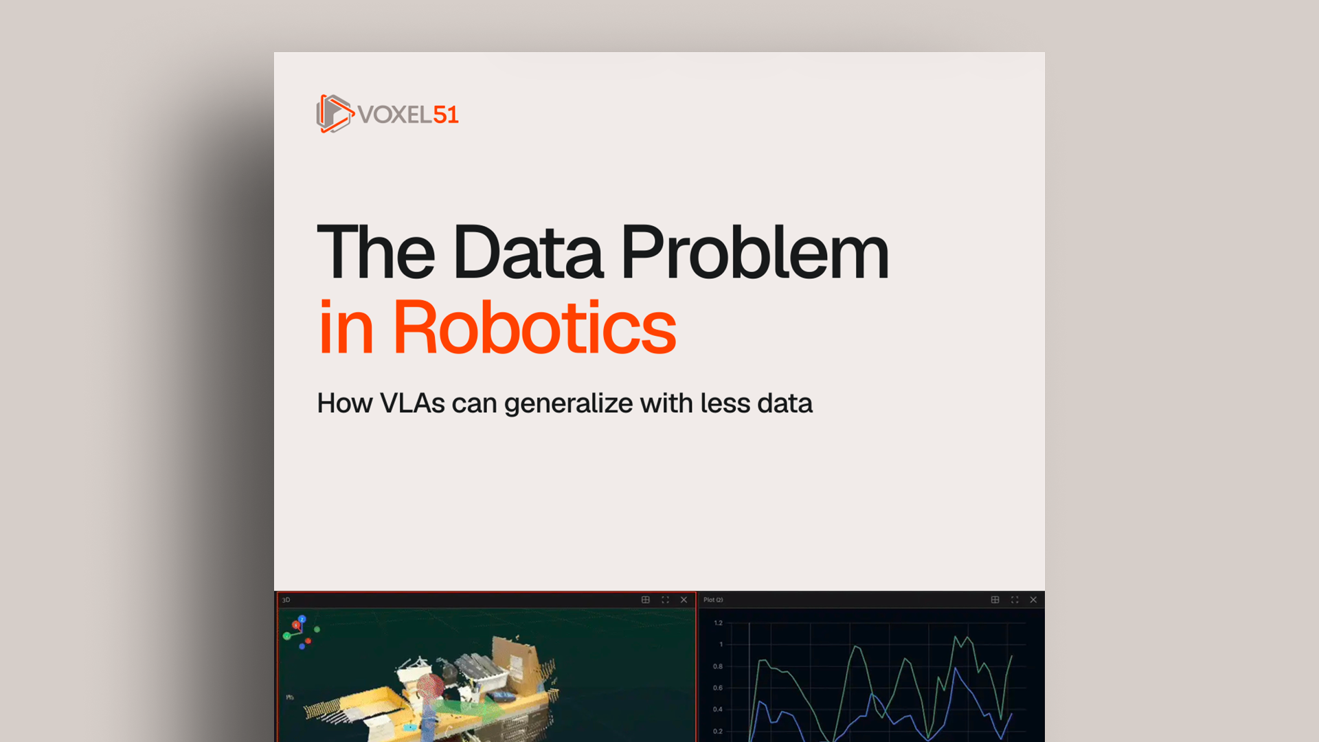 Whitepaper thumbnail image with title: The Data Problem in Robotics