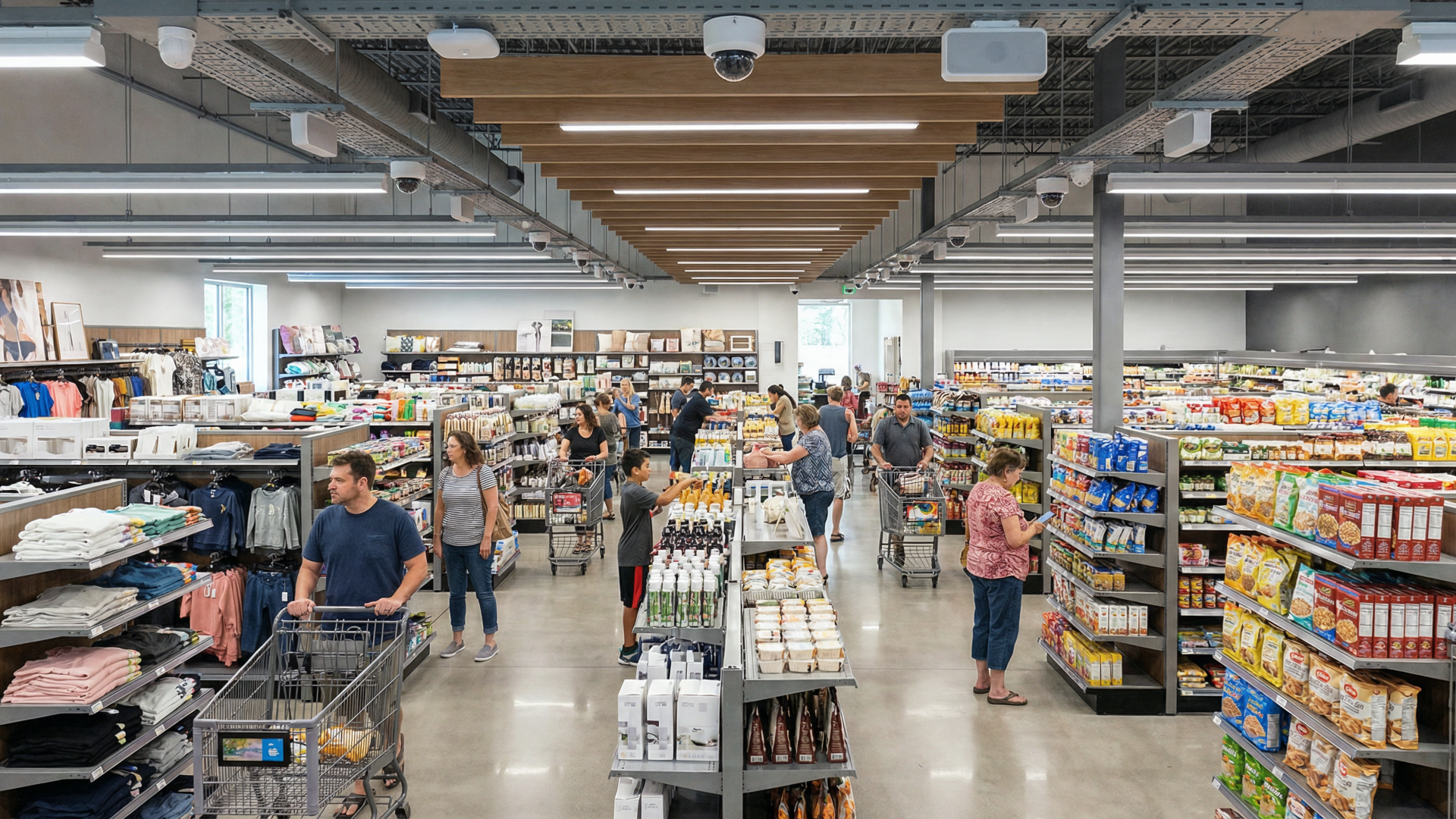 Image of people shopping in a retail store.