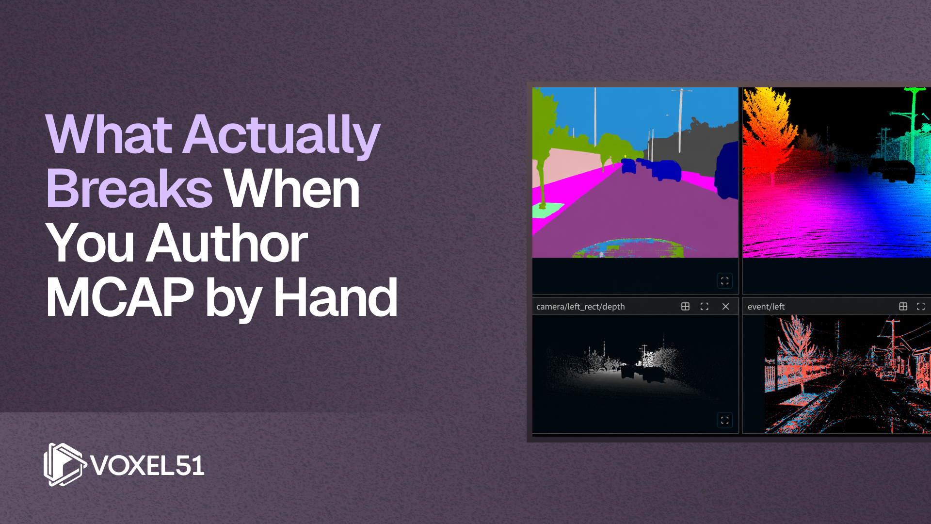What Actually Breaks When You Author MCAP by Hand