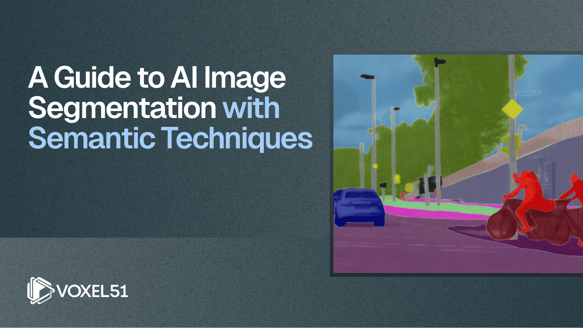 Blog title image showcasing ai image segmentation with vehicles