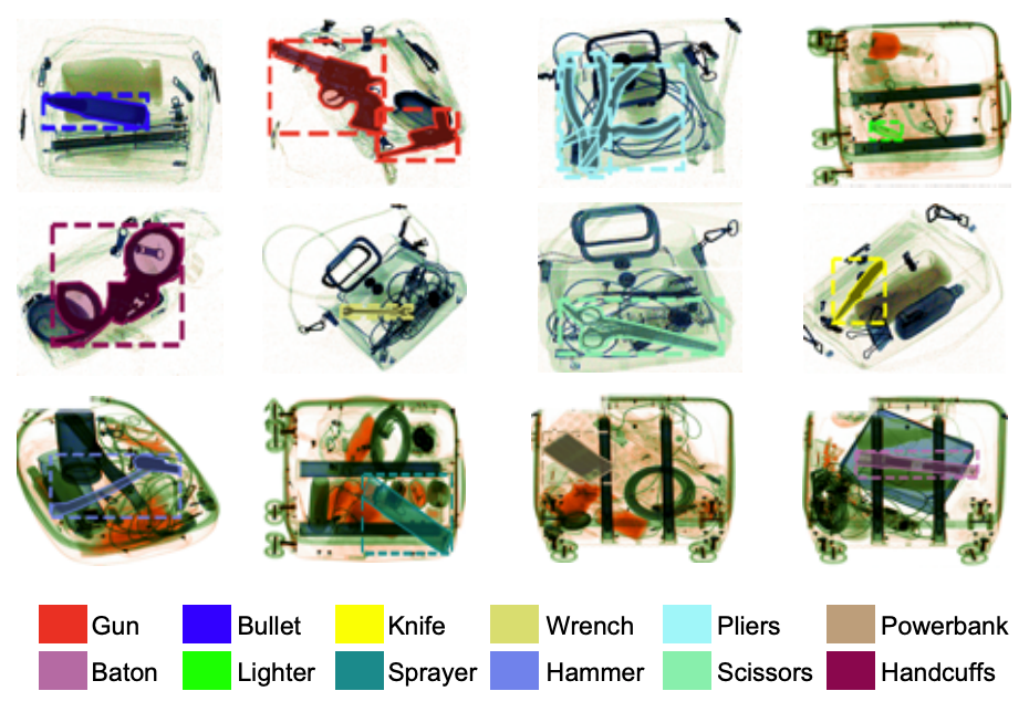 CV used in bag screening at security checkpoints at an airport