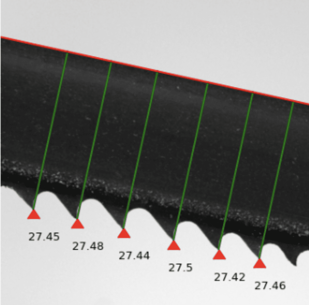 Close up of machinery showing wear and tear and the differences between the different areas needing replacing.