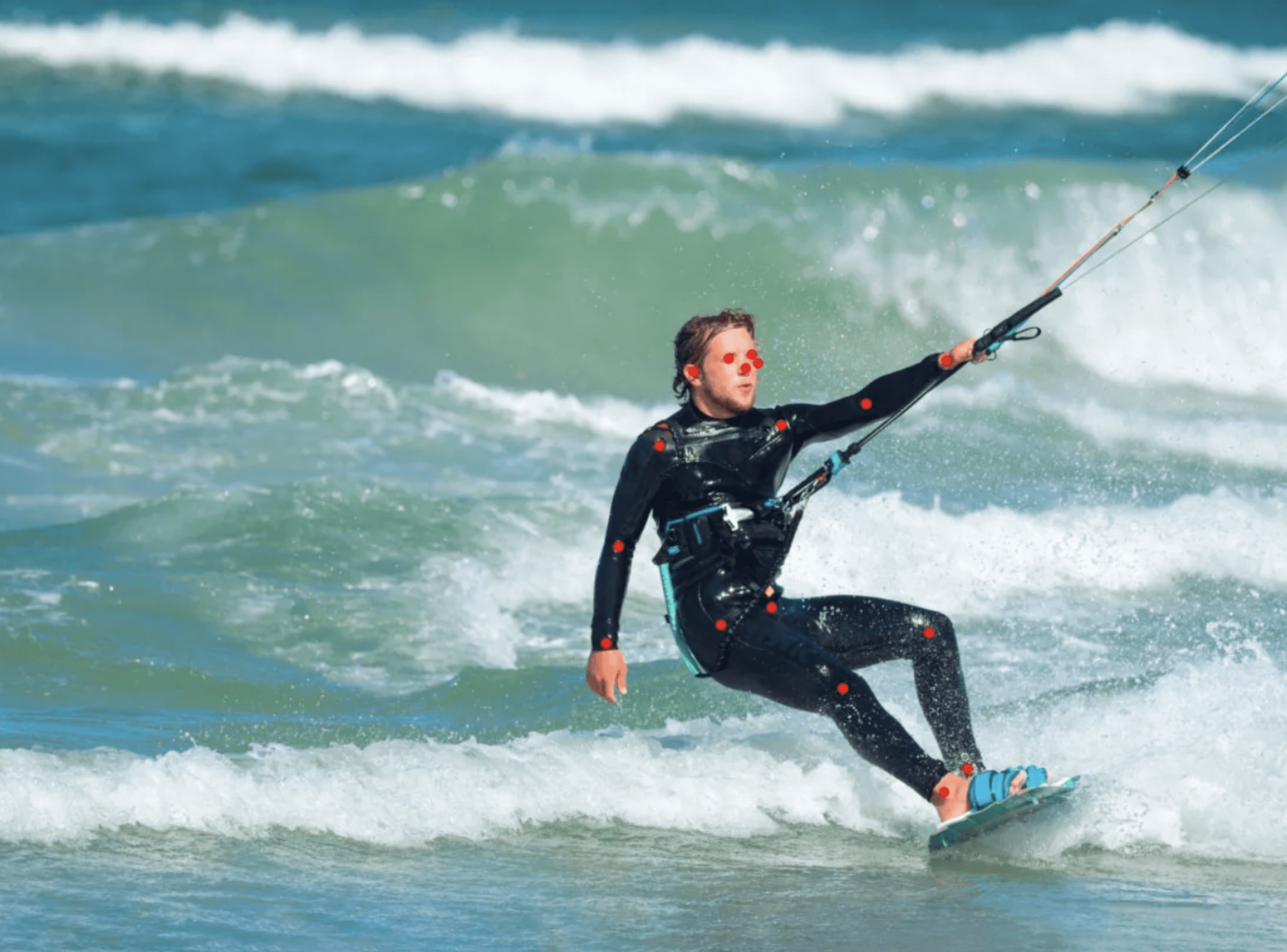 Example of an image with keypoint detection.