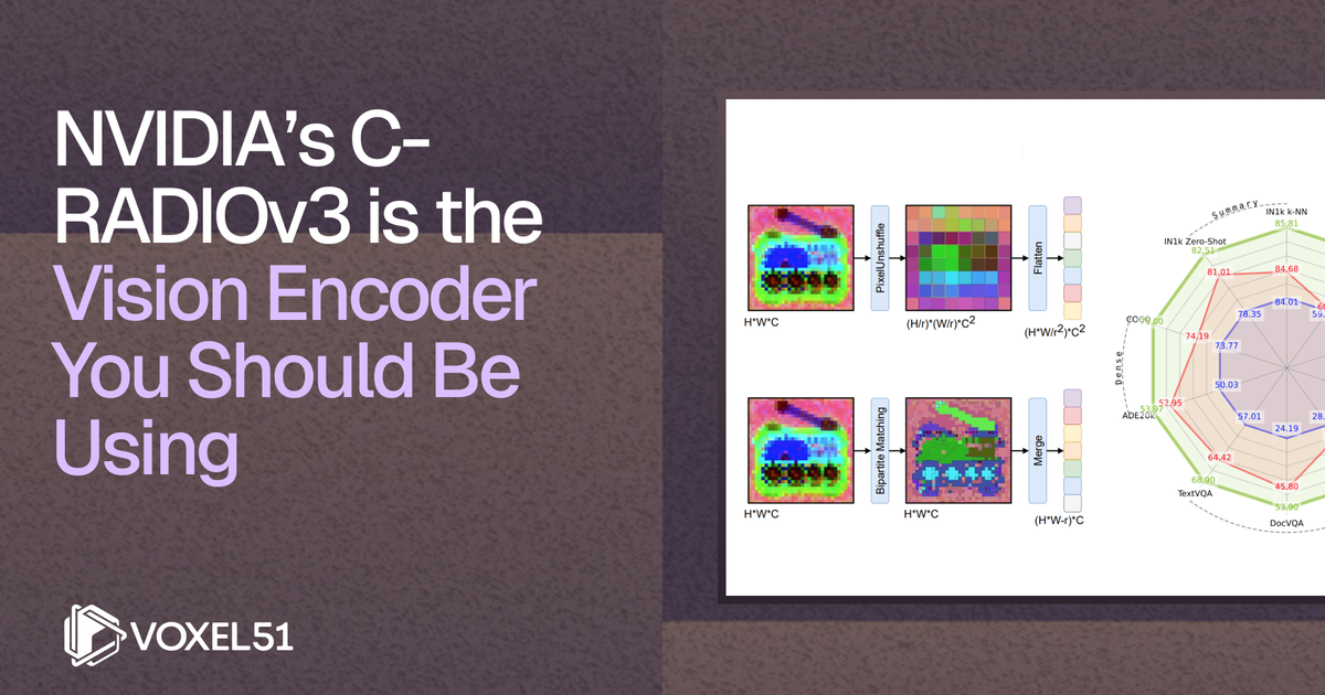 NVIDIA’s C-RADIOv3 is the Vision Encoder You Should Be Using