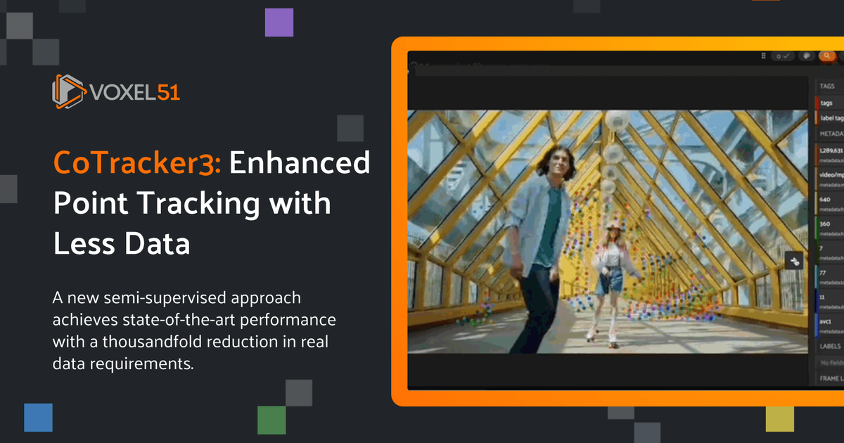 Tracking For Less CoTracker3: Enhanced Point Tracking with Less Data - Voxel51