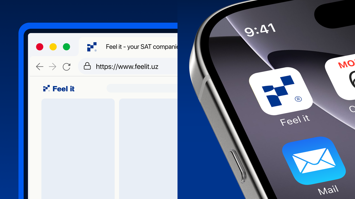 Feel it — ingliz tilida SAT tayyorloviga ixtisoslashgan online platforma uchun ishlab chiqilgan logo dizayn. - visual 4