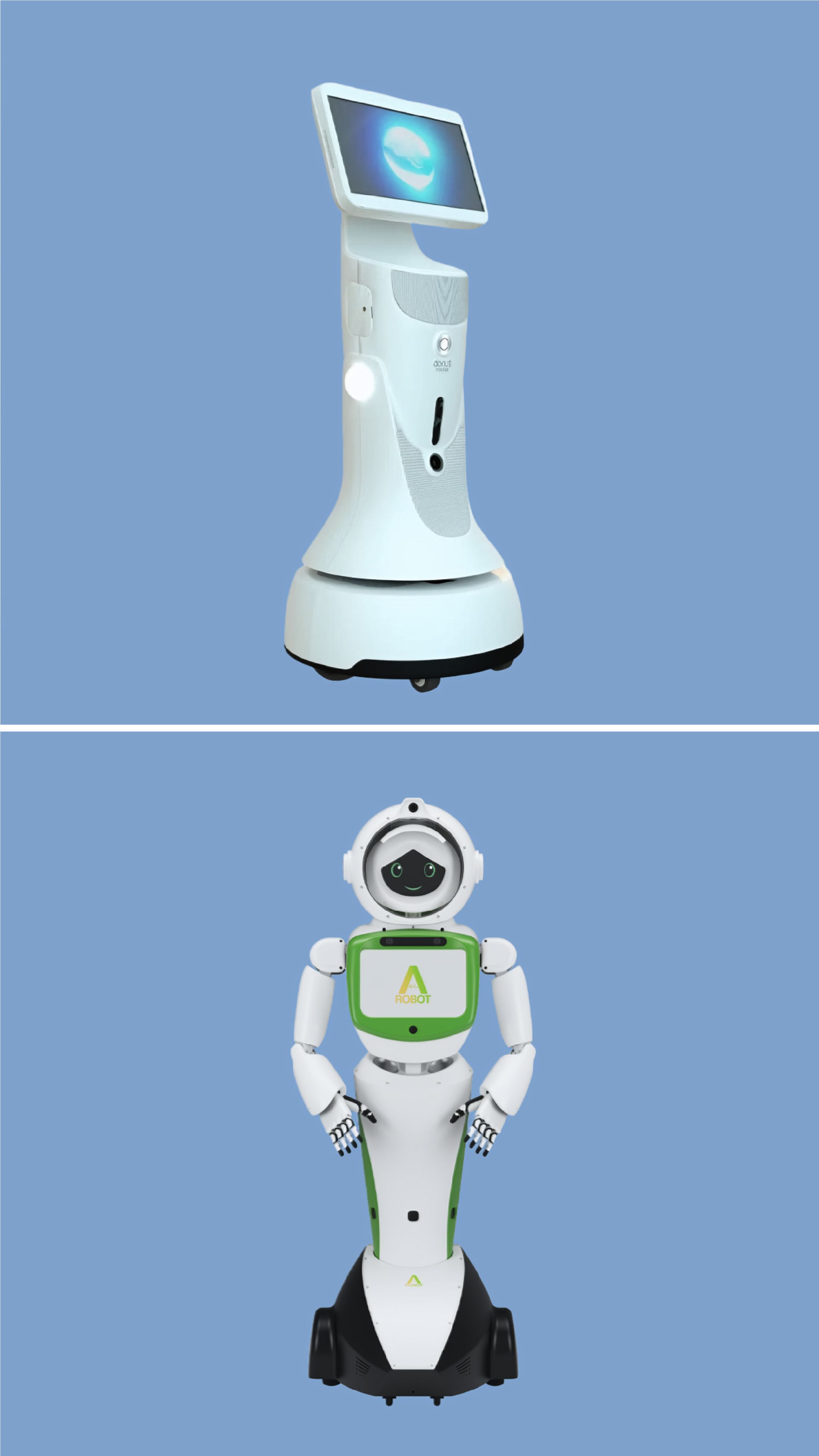 donut-robotics-cinnamon-guide-vs-aeirobot-aimy-which-hotel-service-robot-fits-better
