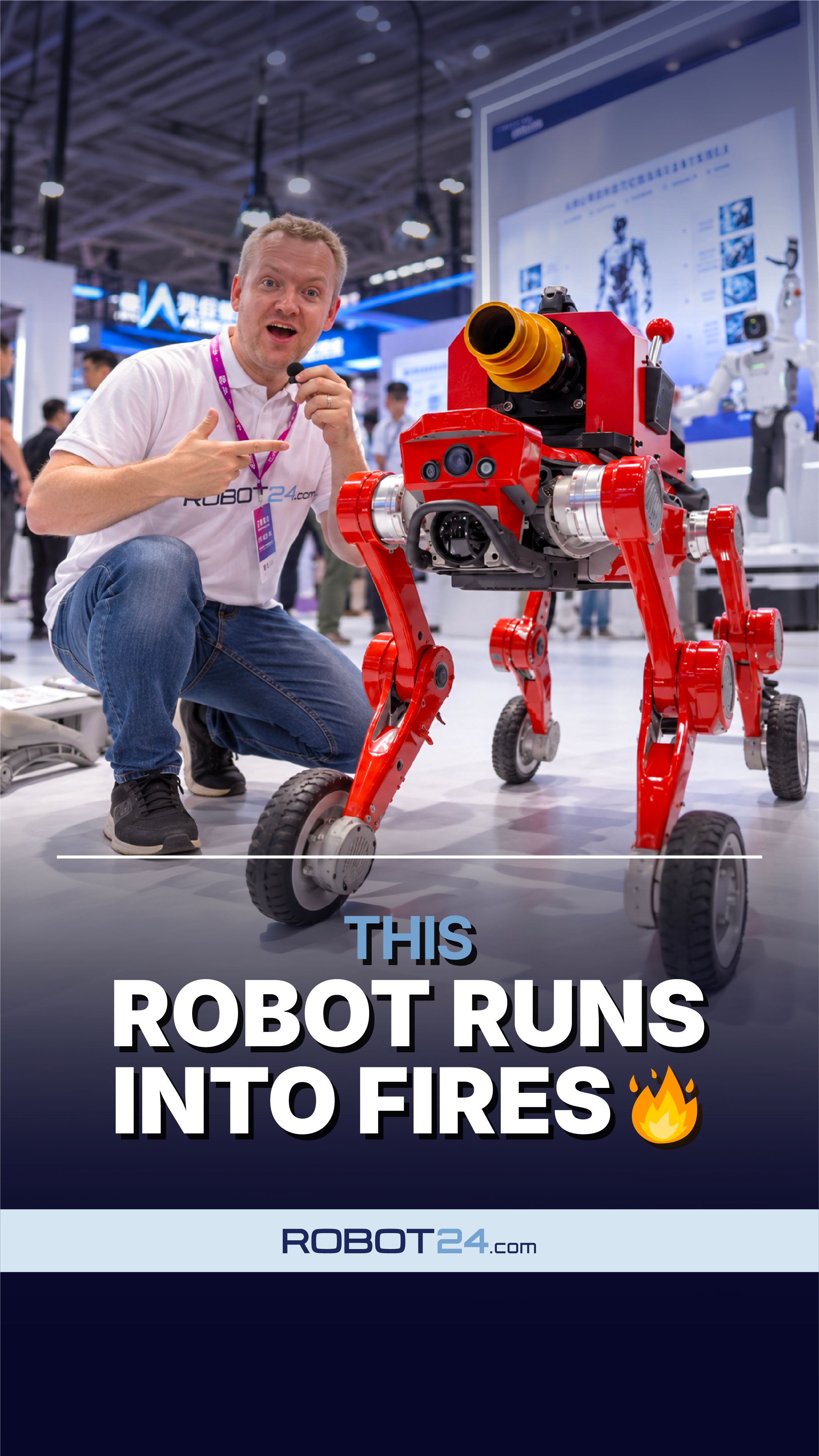 Meet the Firefighting Robot Dog GENISOM M1 at CIOE 2026
