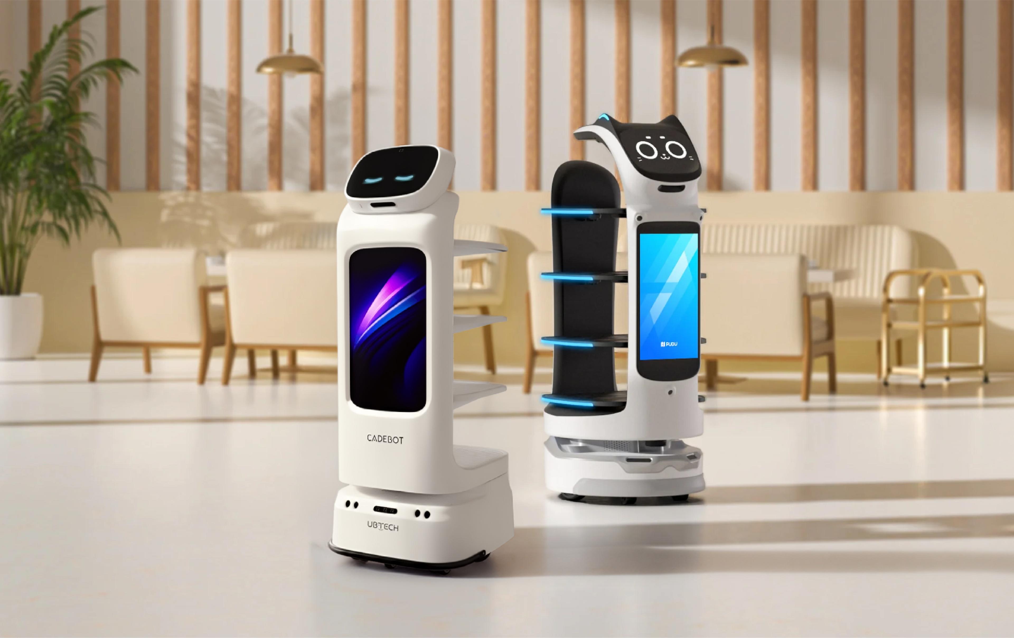 pudu-bellabot-vs-ubtech-cadebot-l100