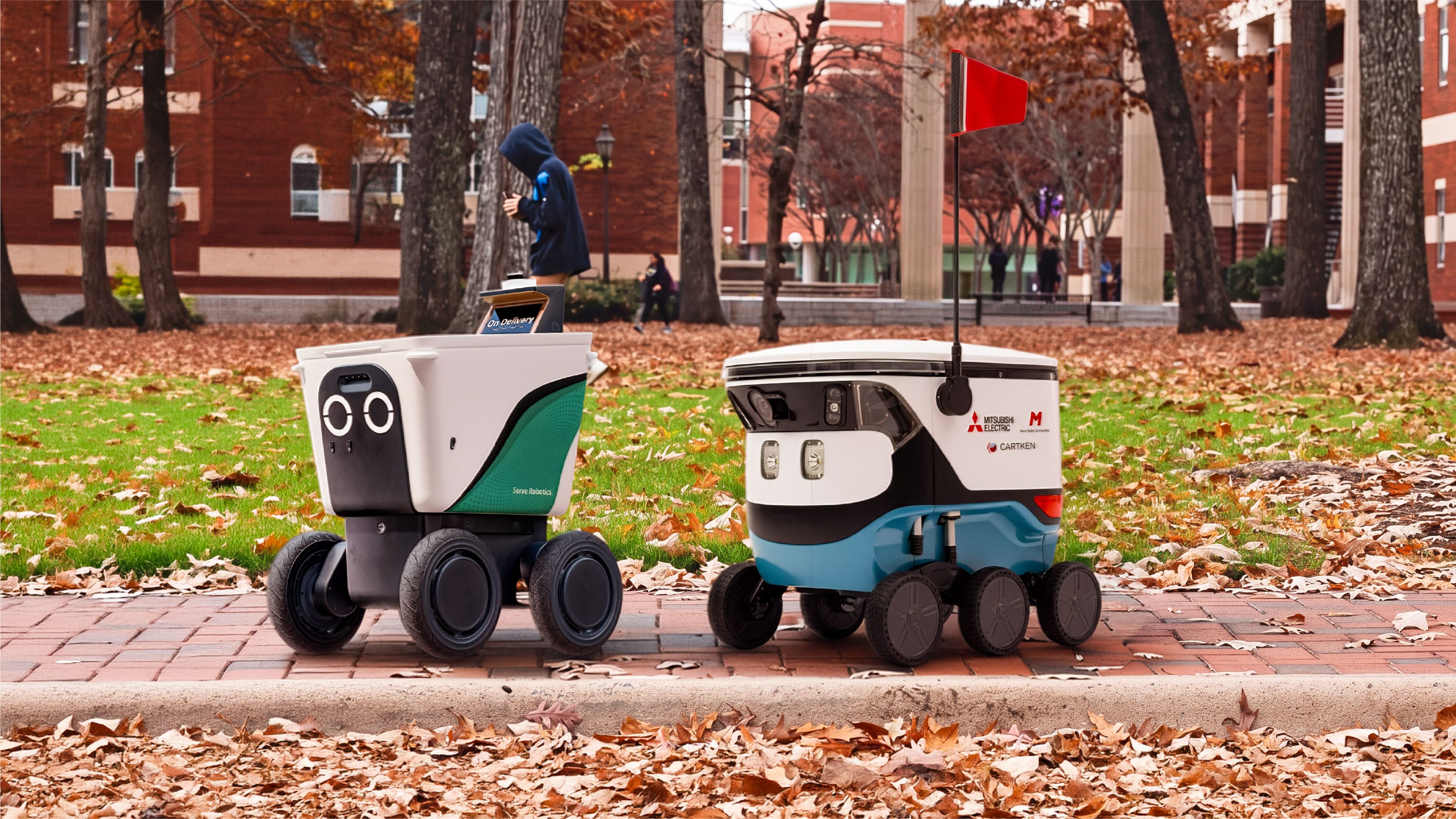 Serve Robotics Delivery Robot vs. Cartken Courier