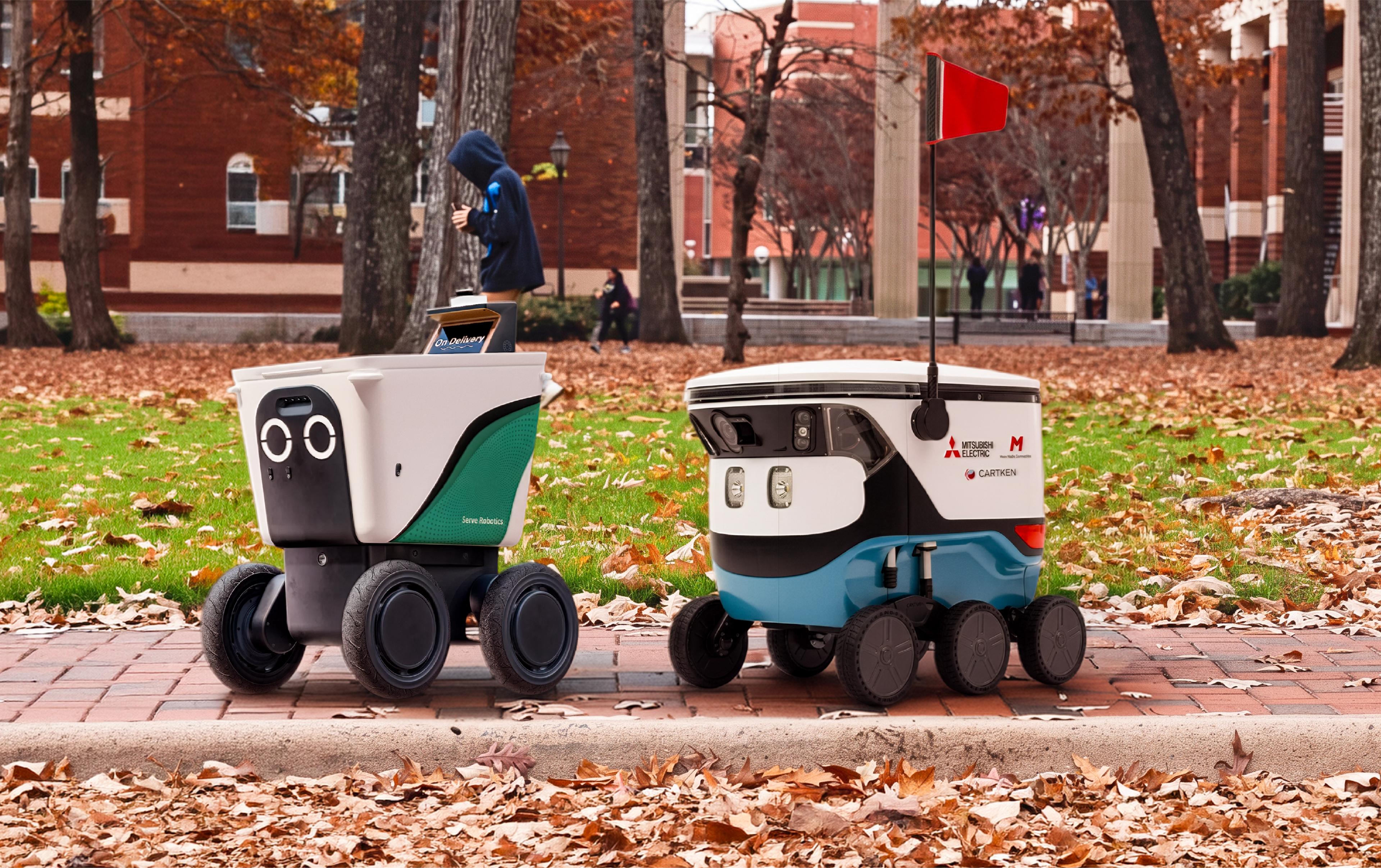 Serve Robotics Delivery Robot vs. Cartken Courier