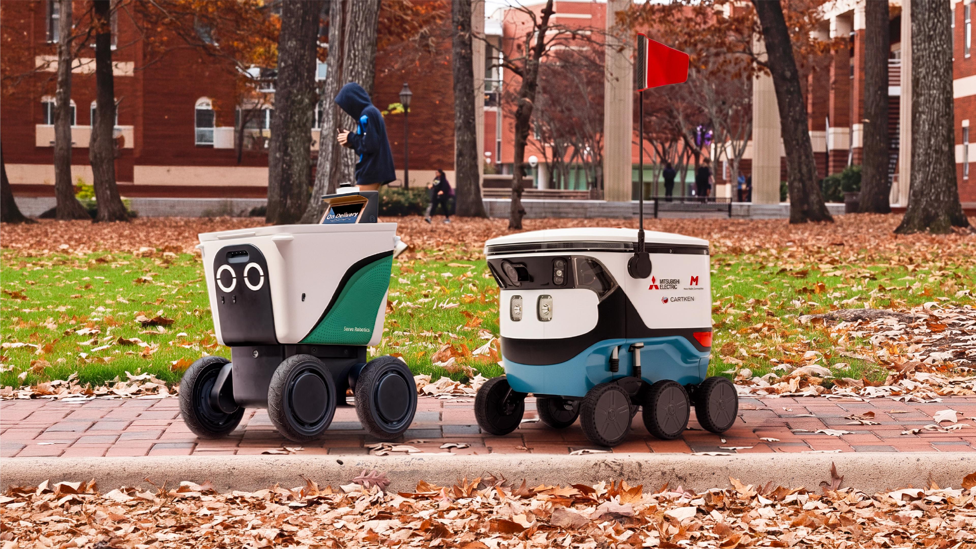 Serve Robotics Delivery Robot vs. Cartken Courier