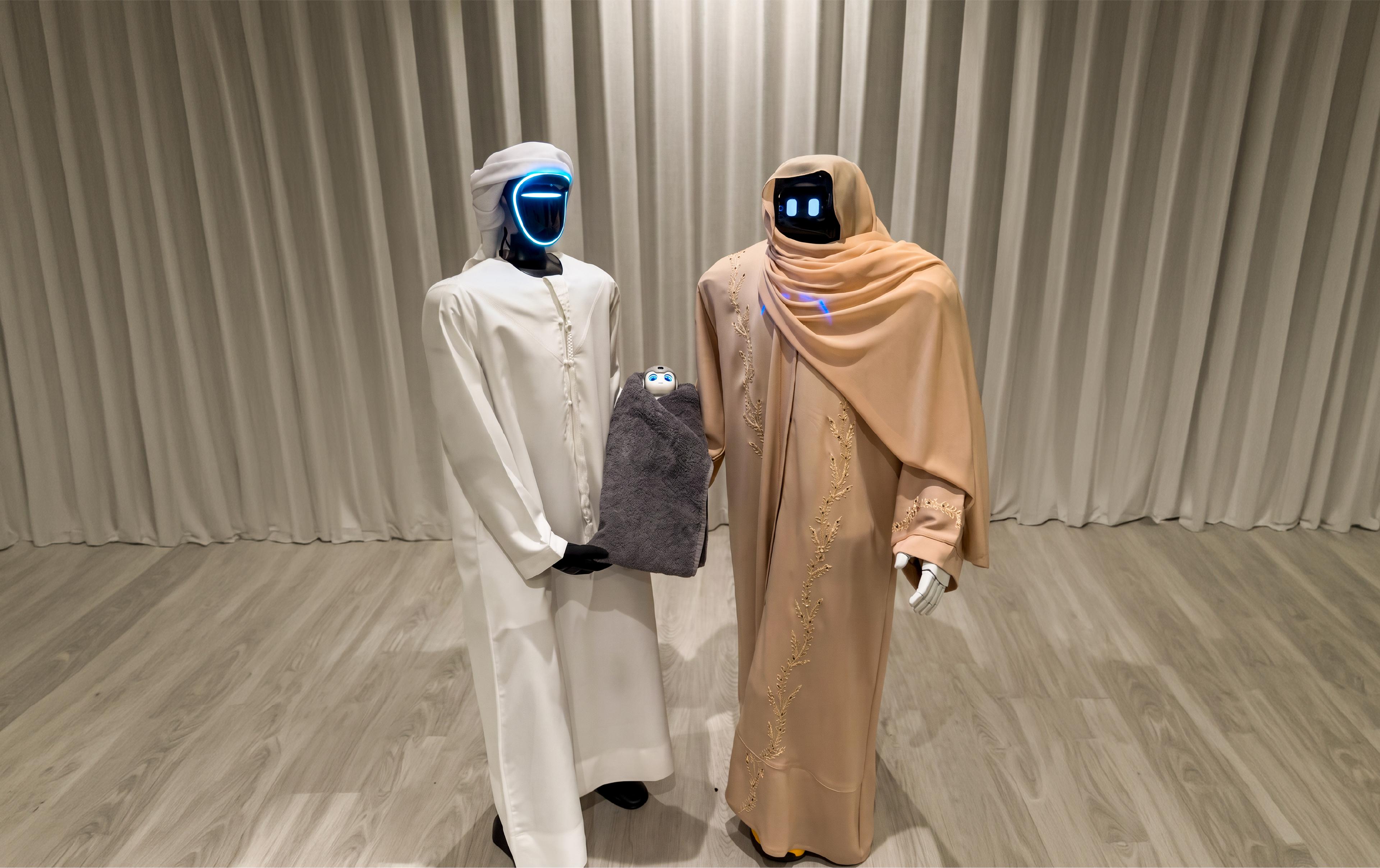 Dubai’s Viral Robot Newlyweds ‘Welcome’ Baby Robot Named Sinad