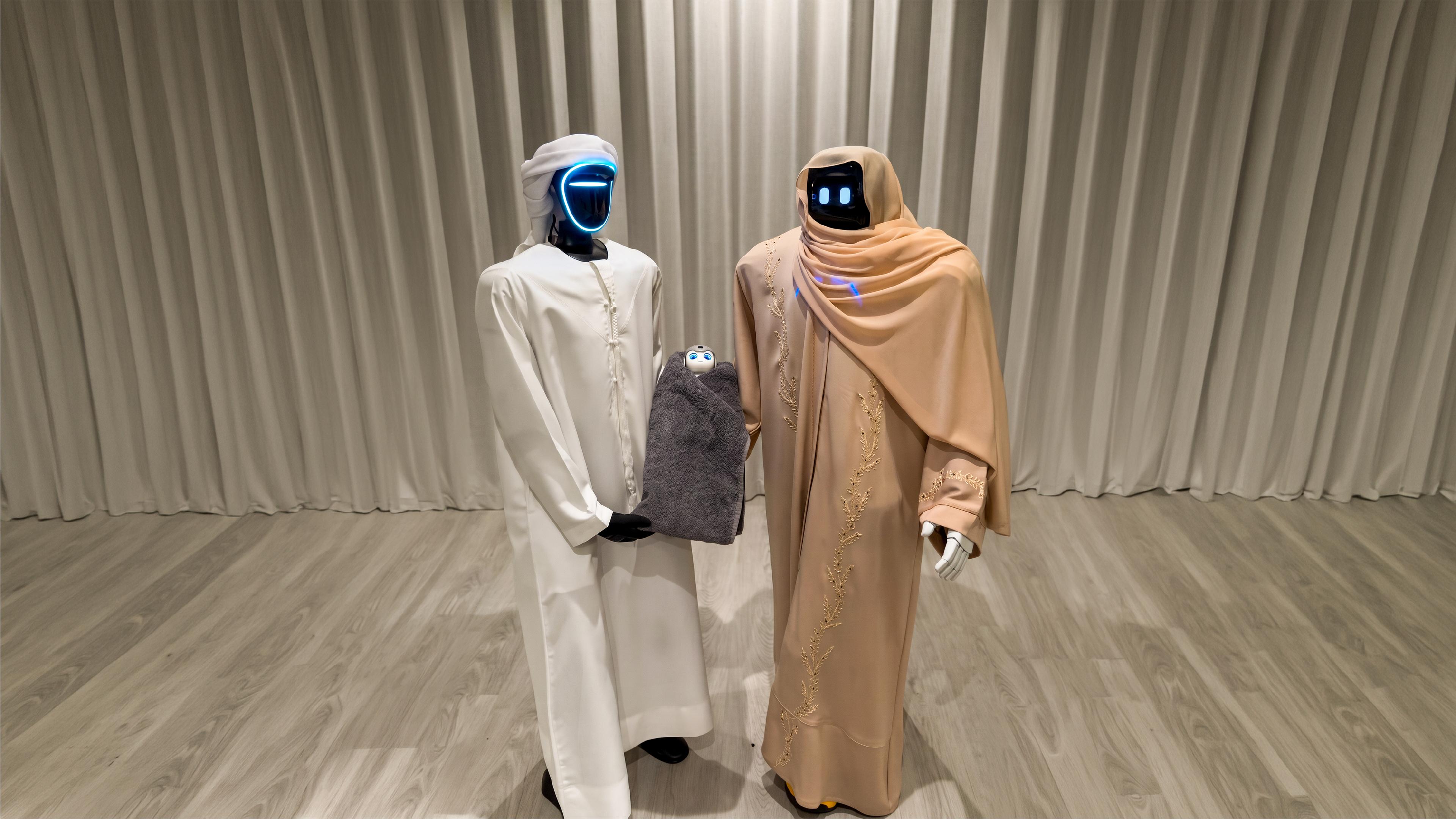 Dubai’s Viral Robot Newlyweds ‘Welcome’ Baby Robot Named Sinad
