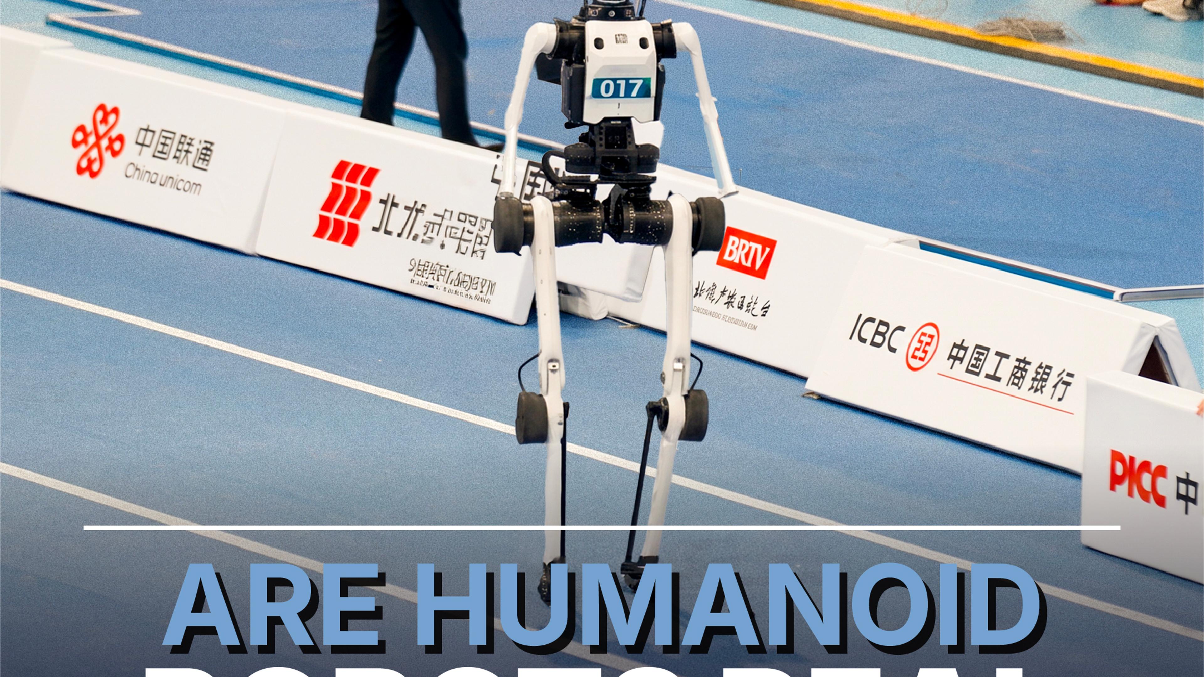 Robots Compete in Football, Boxing and Track Events