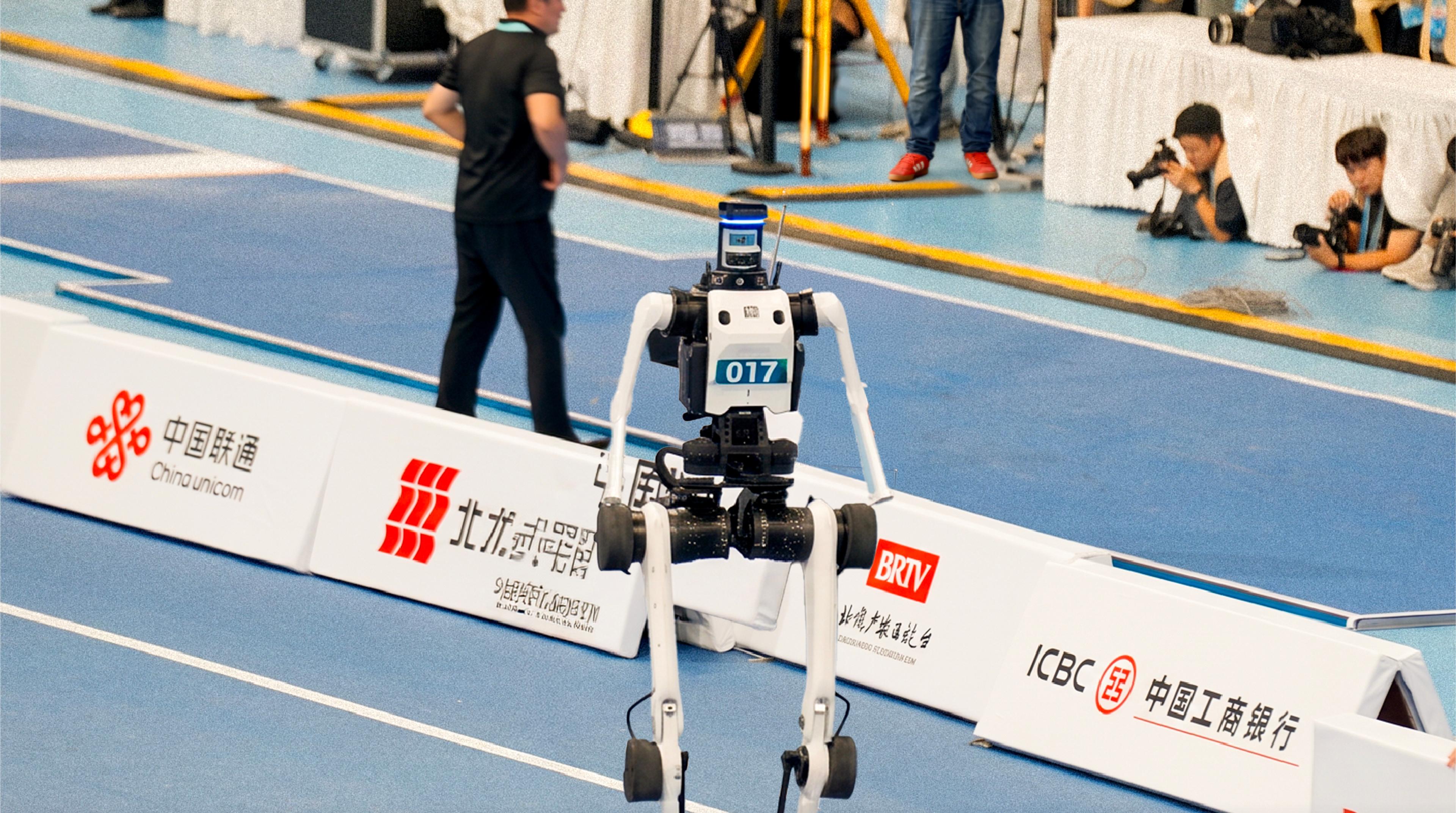 Robots Compete in Football, Boxing and Track Events