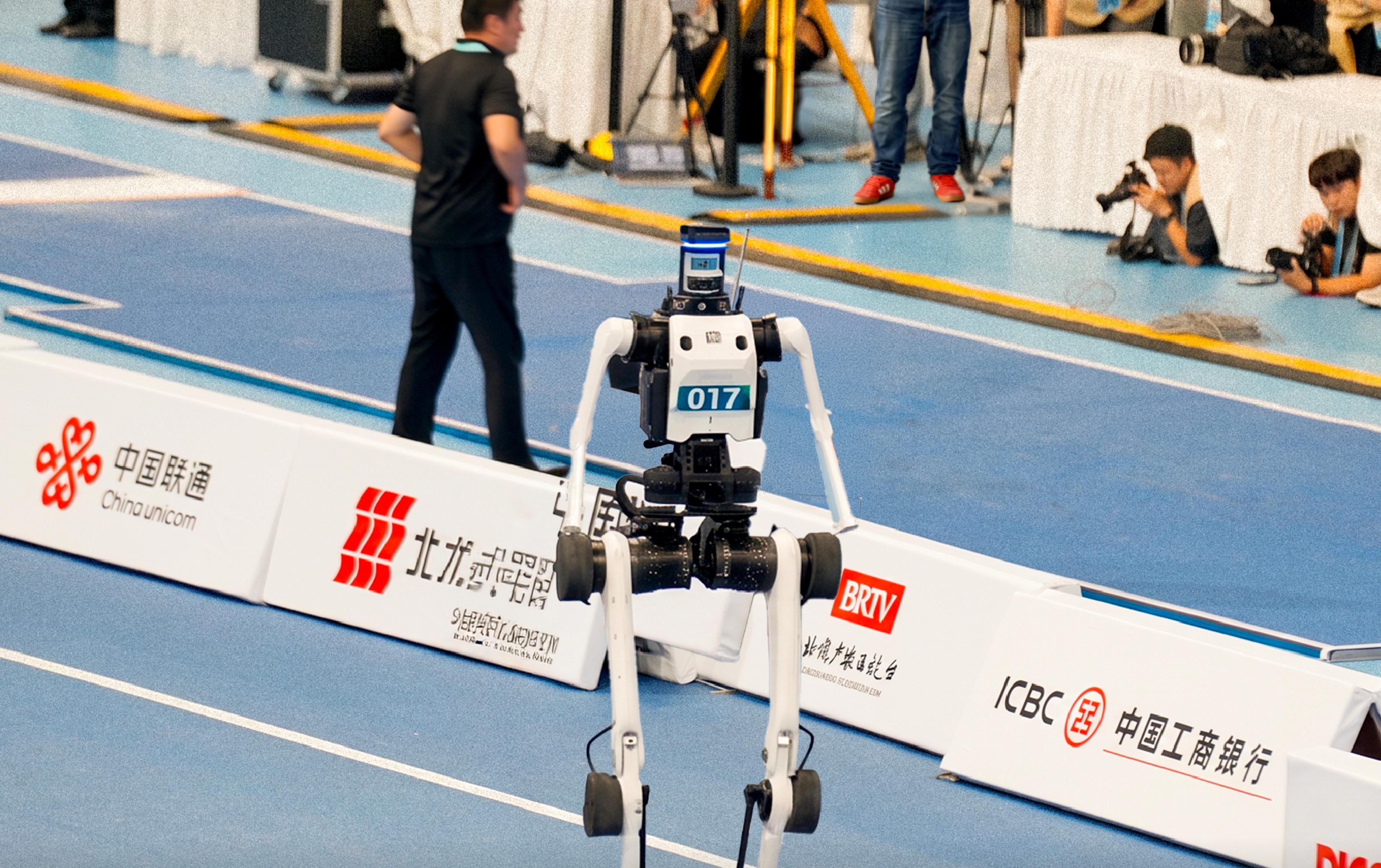 Robots Compete in Football, Boxing and Track Events