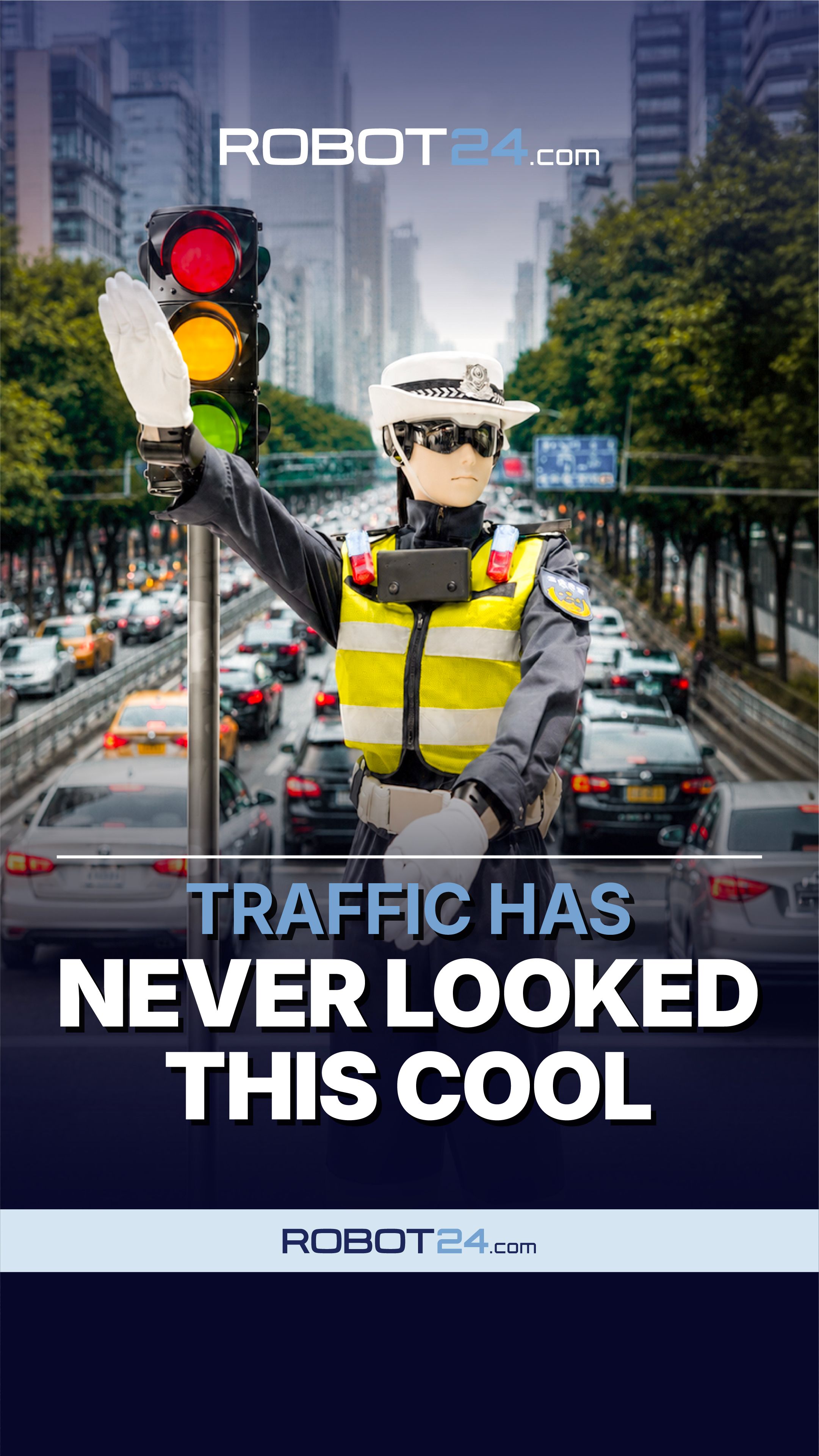 Traffic Management Robots Directs Movement