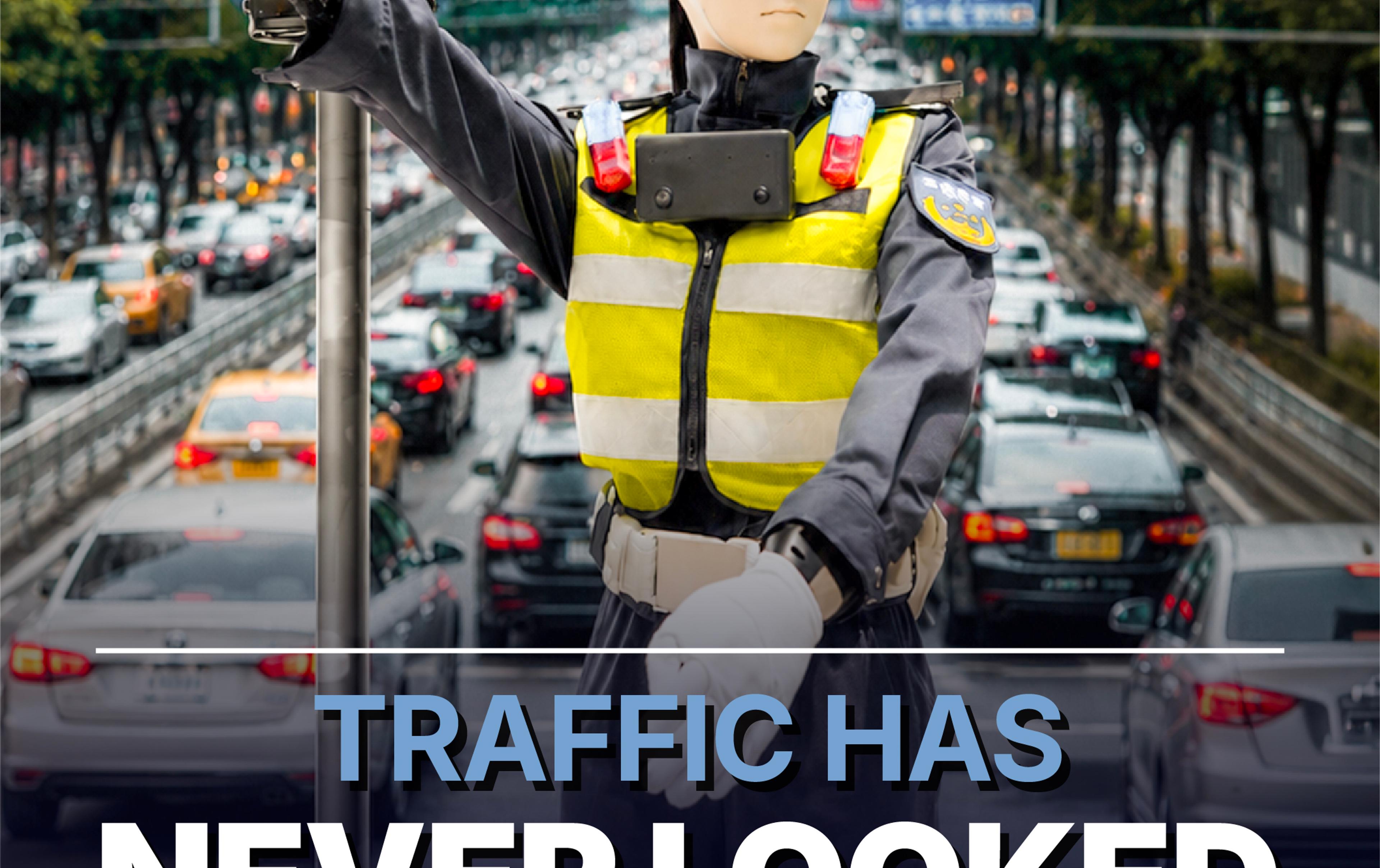 Traffic Management Robots Directs Movement