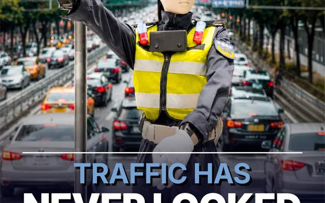 Traffic Management Robots Directs Movement