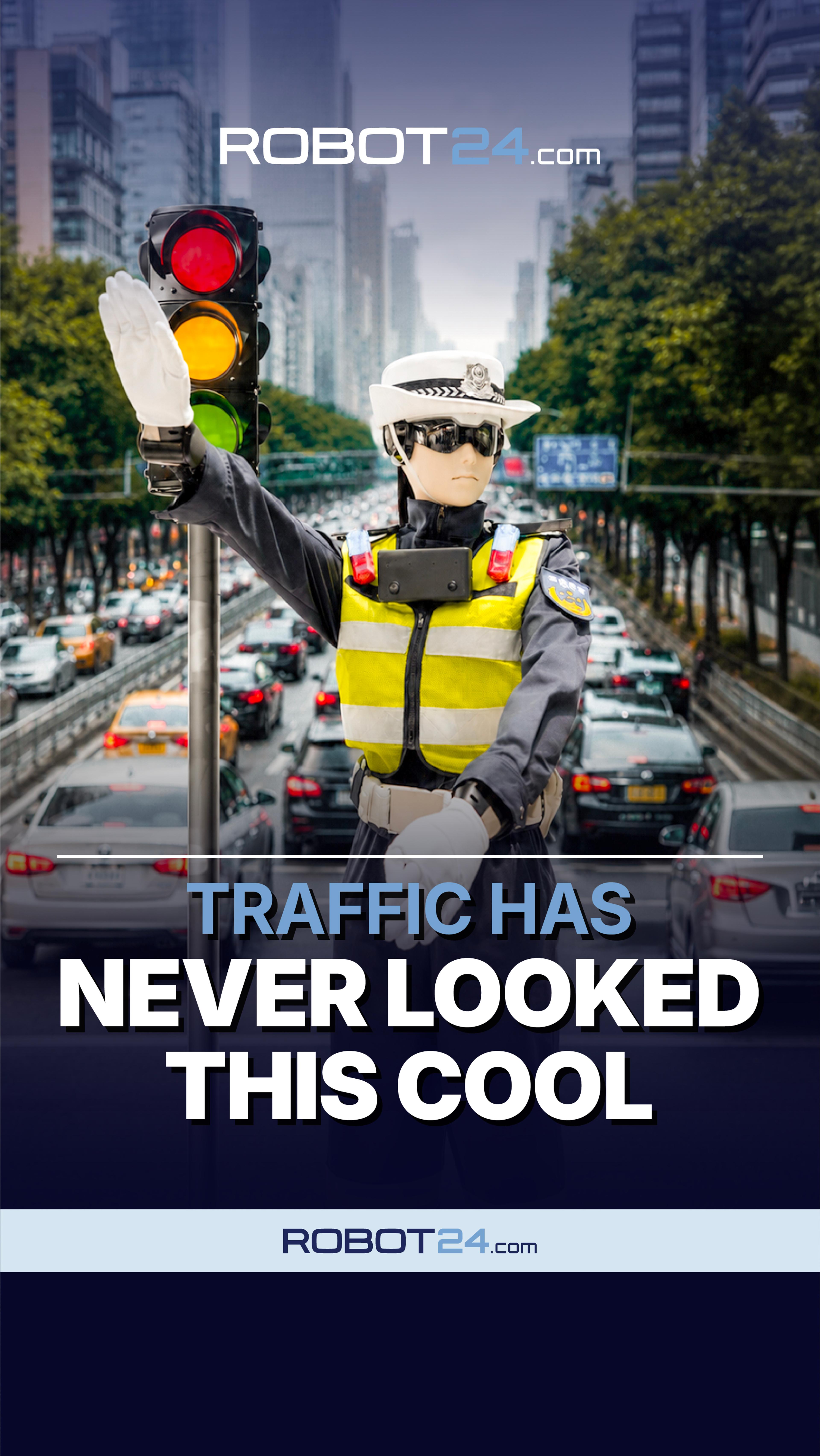 Traffic Management Robots Directs Movement