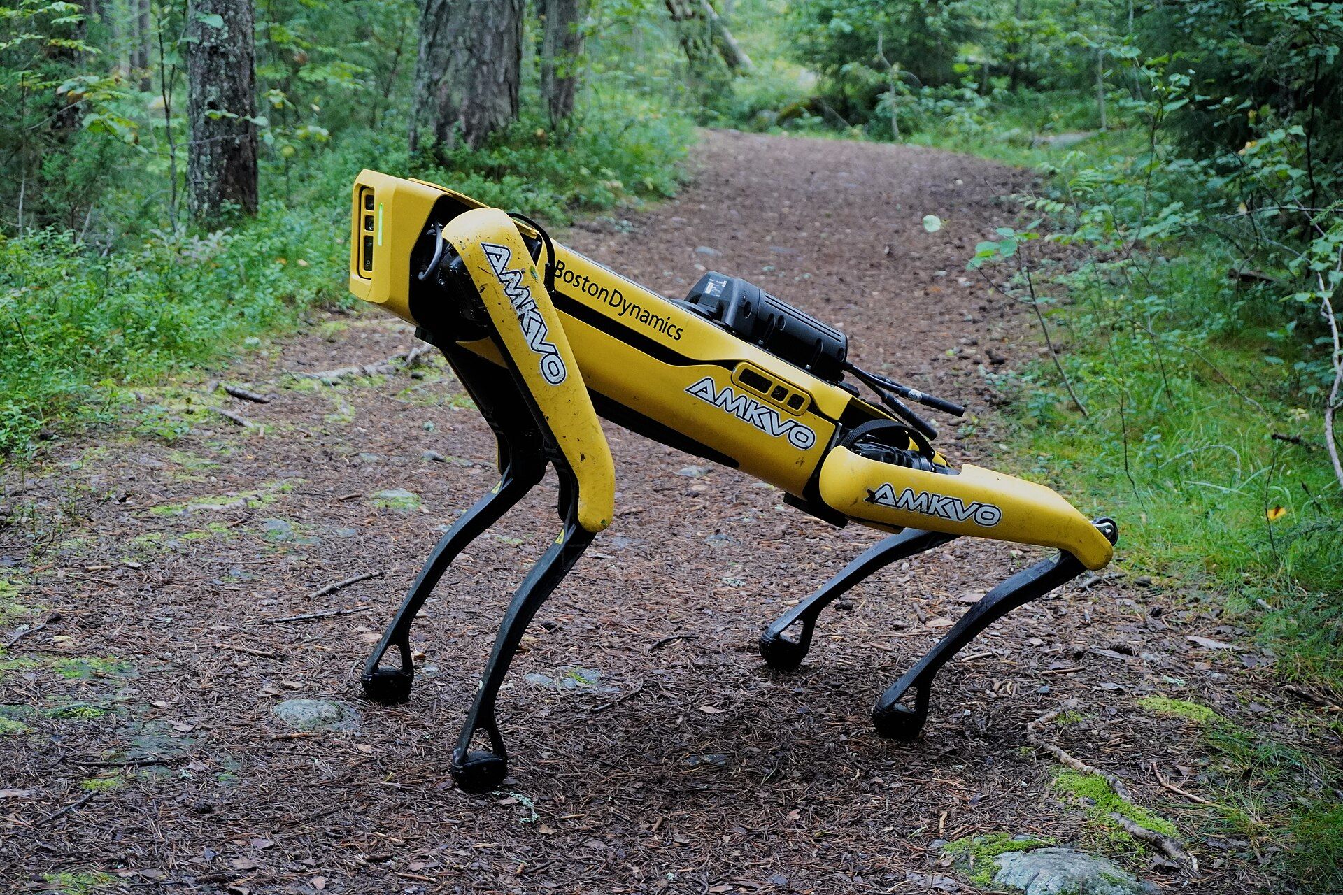 Boston Dynamics Spot robot on an inspection route