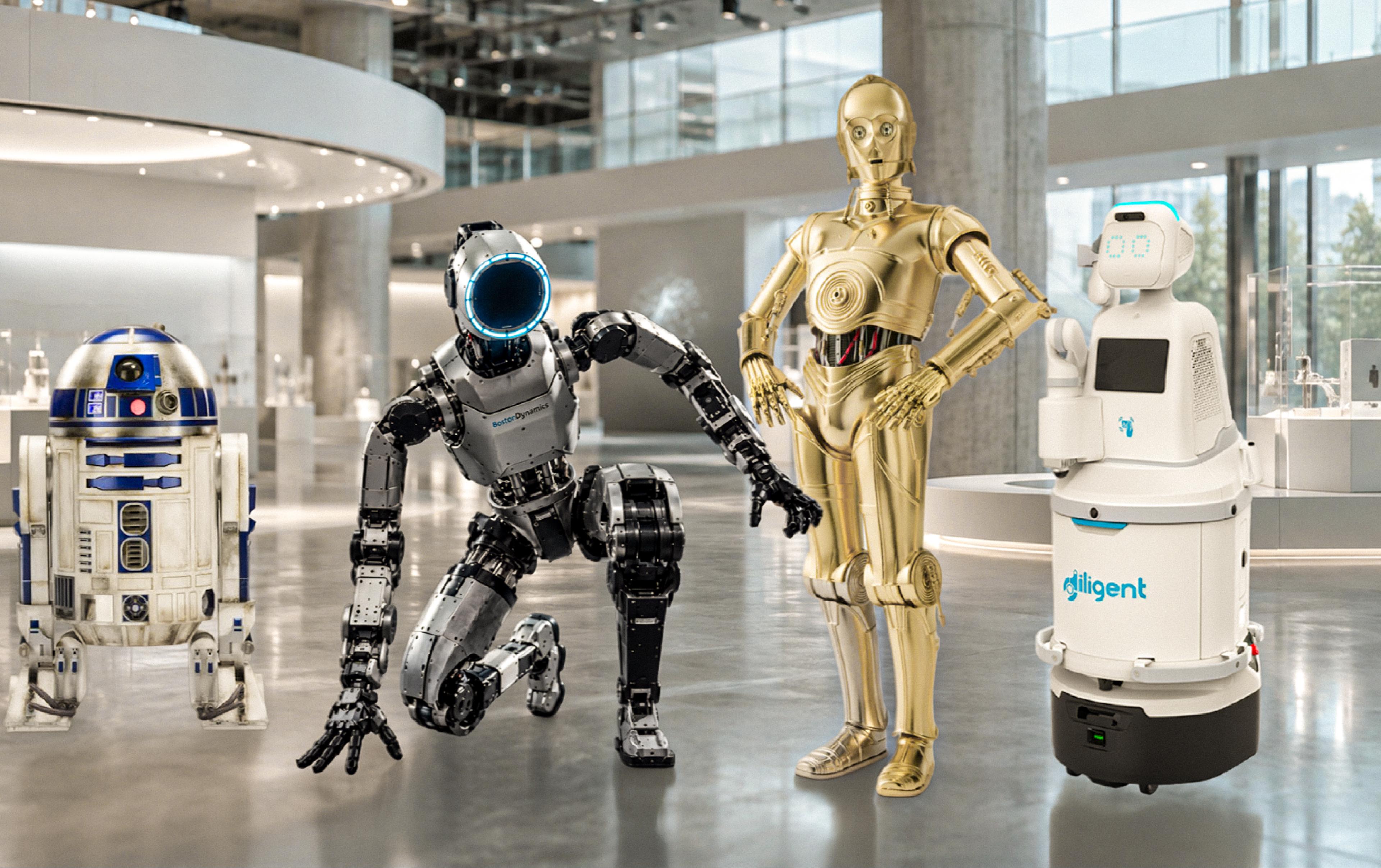 Three Real Robots Inspired by Star Wars