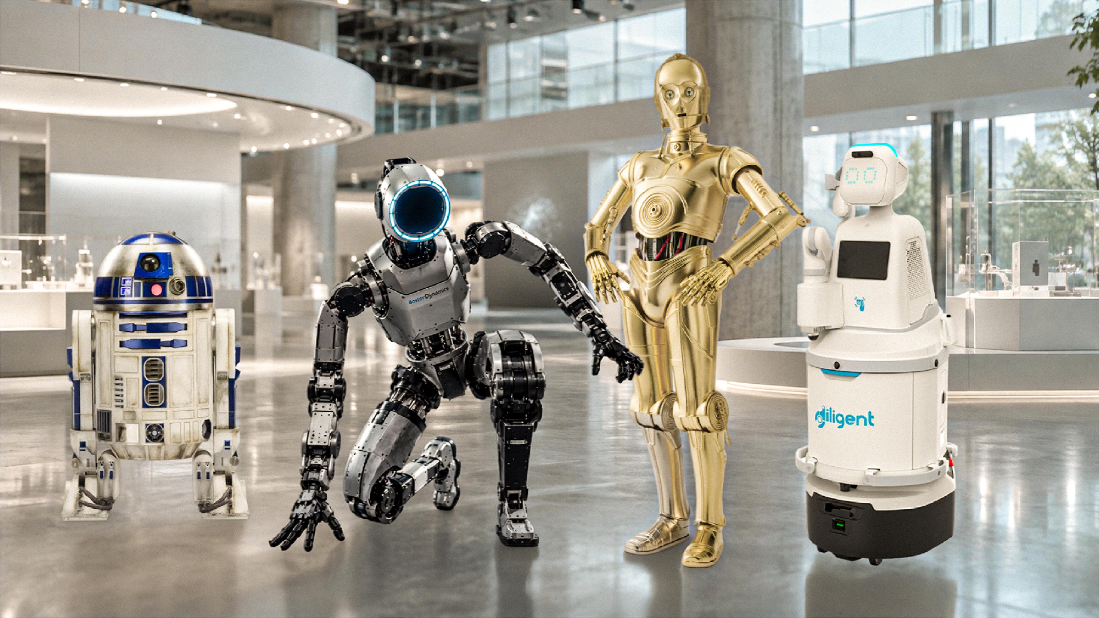 Three Real Robots Inspired by Star Wars