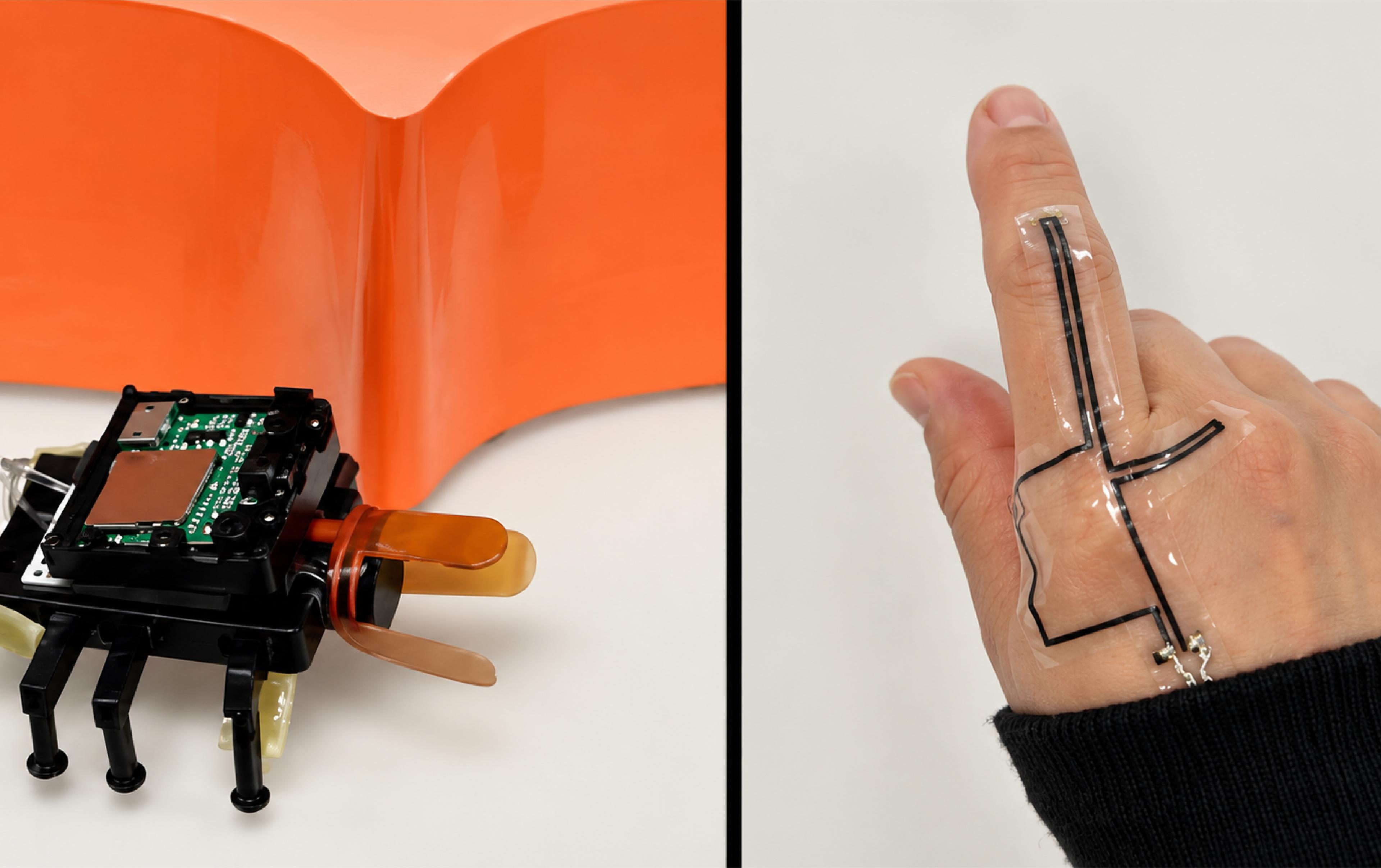 Beetle-Inspired Robot Walks and Grasps With Finger Controls Alone