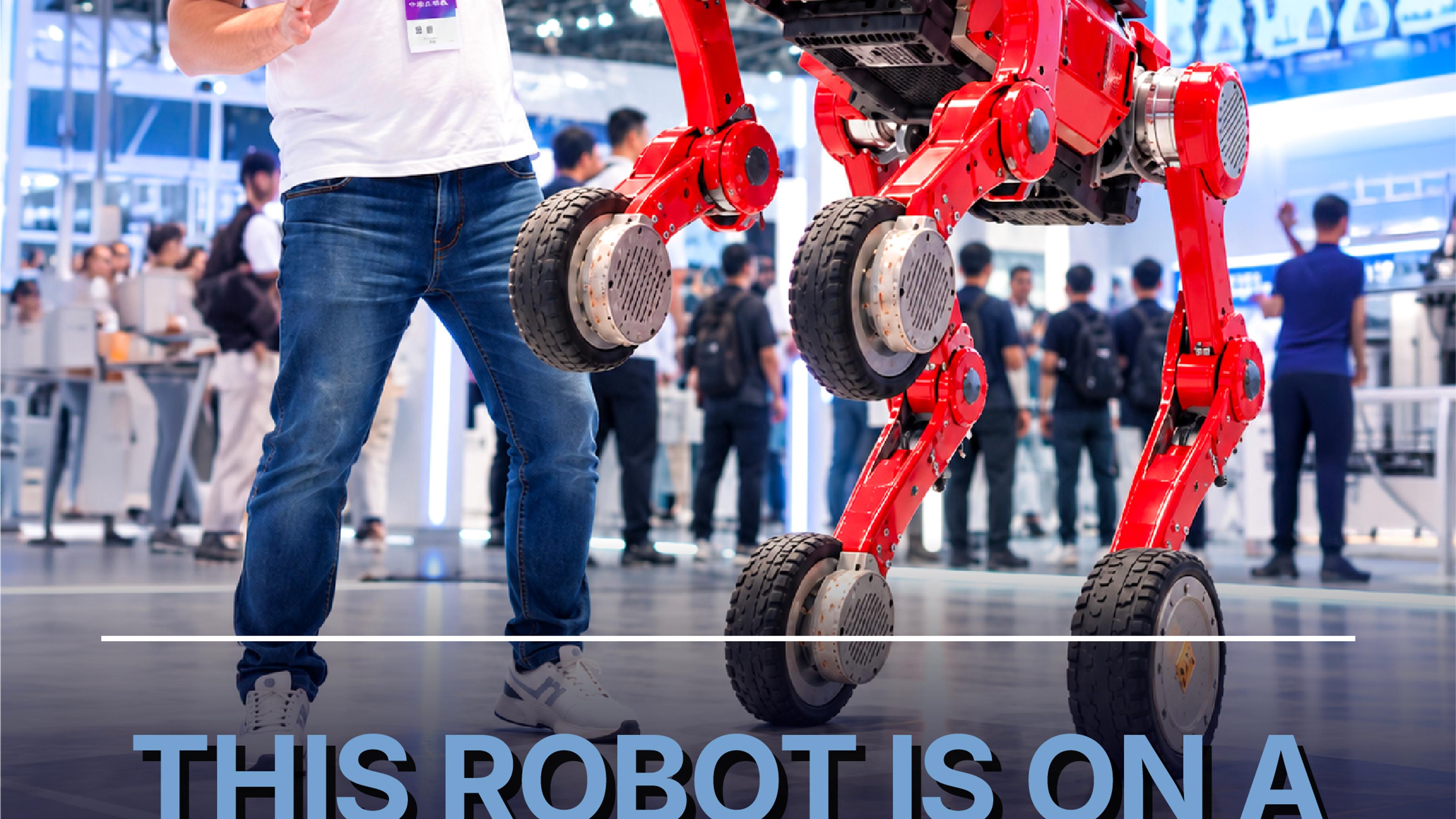 We Found a Wheel-Leg Firefighting Robot at CIOE 2026 🚒🤖
