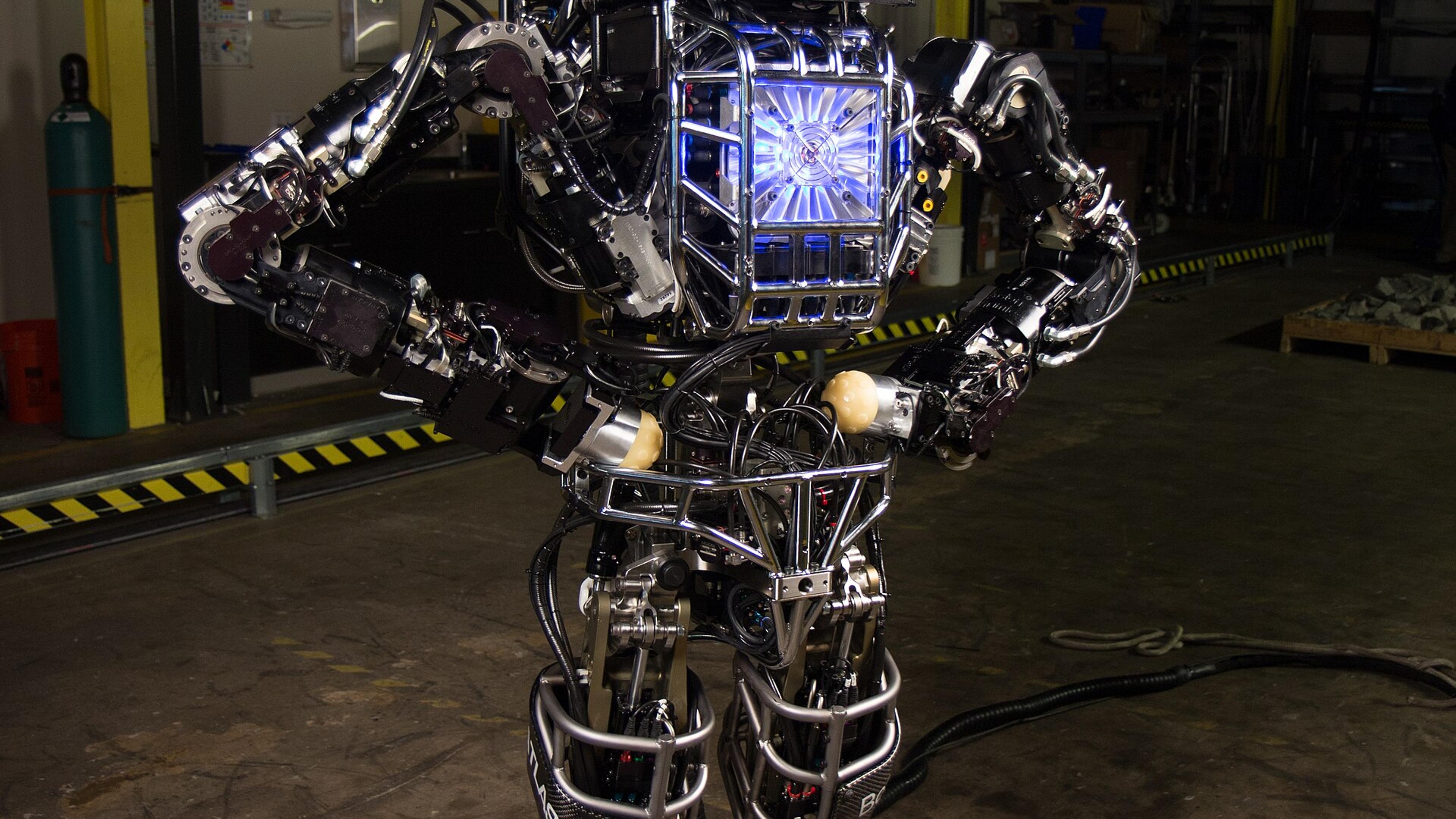 Humanoid robot in a laboratory environment