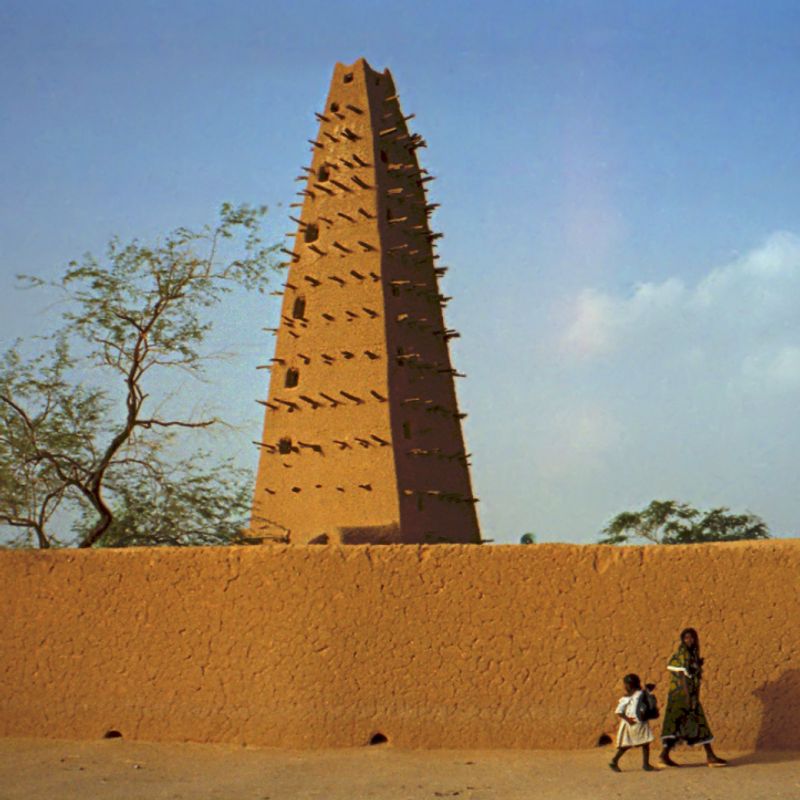 Mosque in Agadez, Niger. 