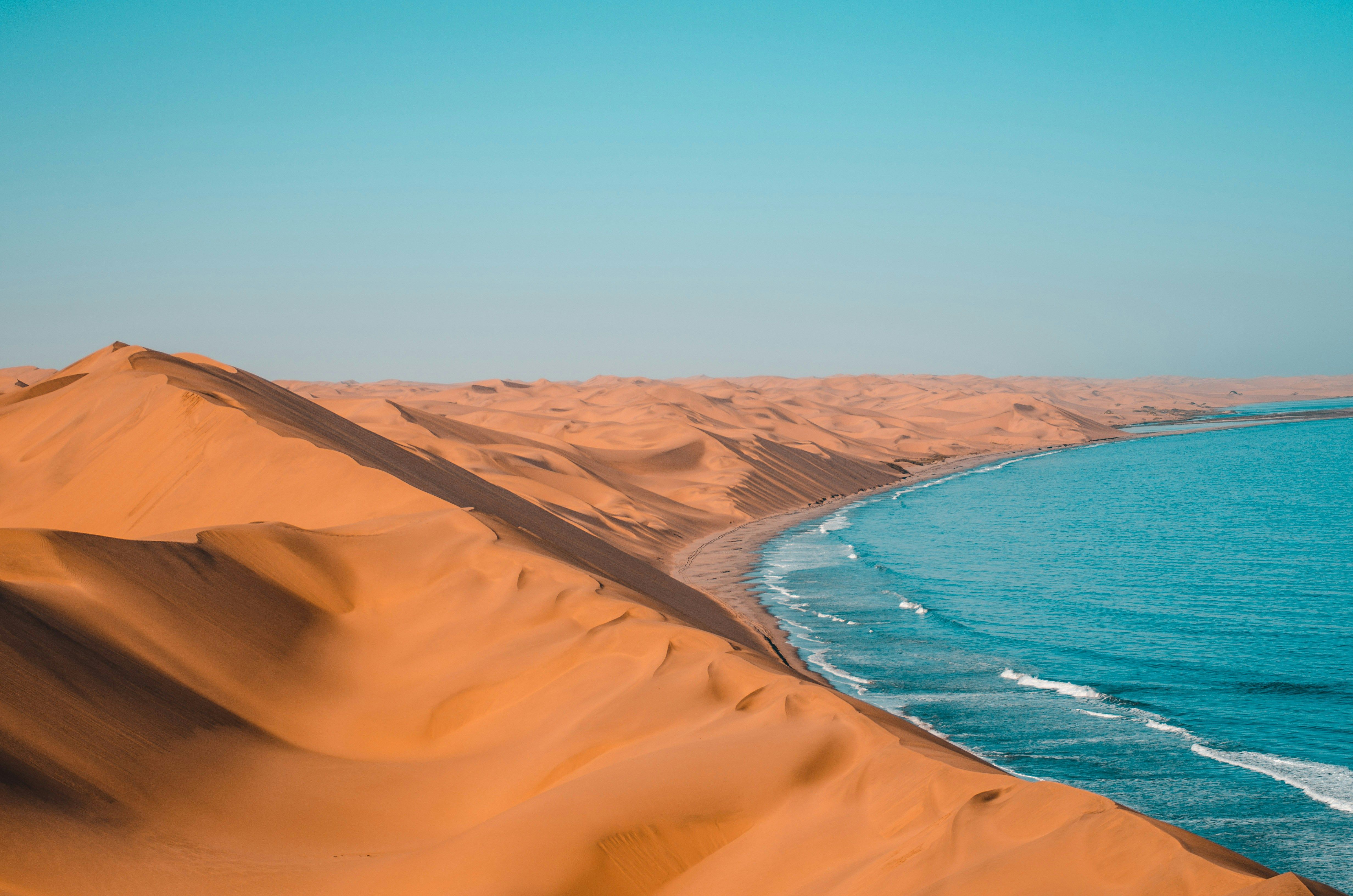 The desert in Sandwich Harbour, Namibia