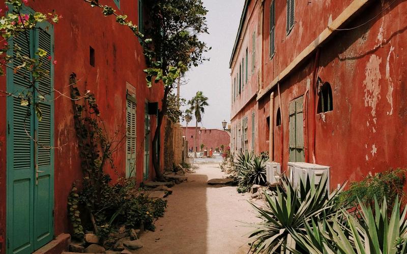 Alley in Île de Gorée, Dakar, Senegal
