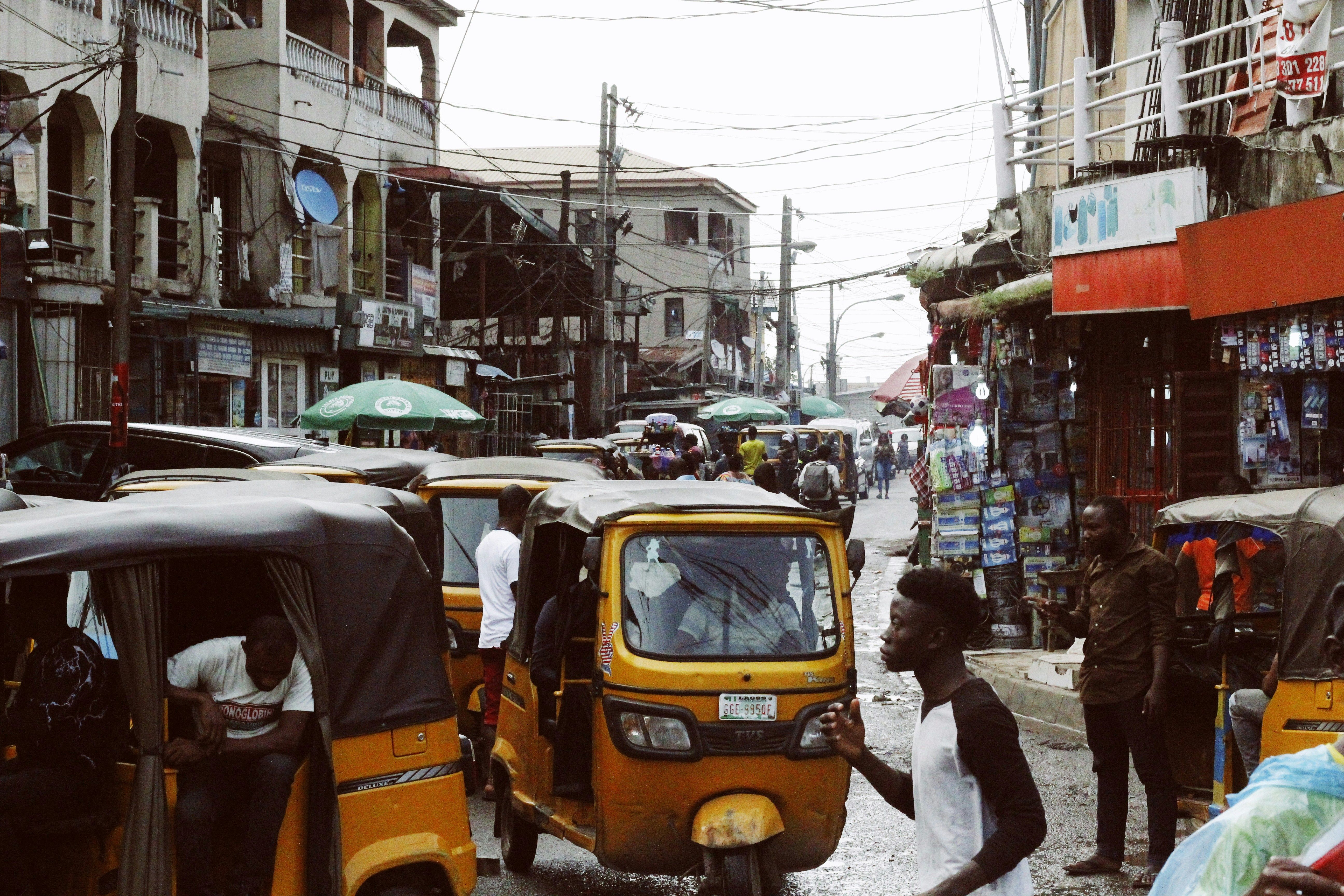 A street scene in Lagos Nigeria