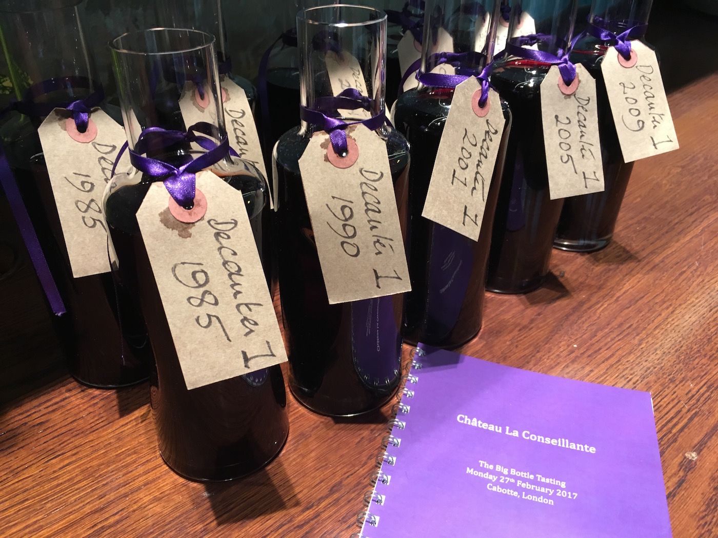 La Conseillante tasting: 2 formats, 5 vintages. Which are which?