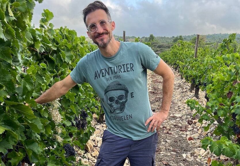 Shadowing Domaine Gayda’s Vincent Chansault during harvest